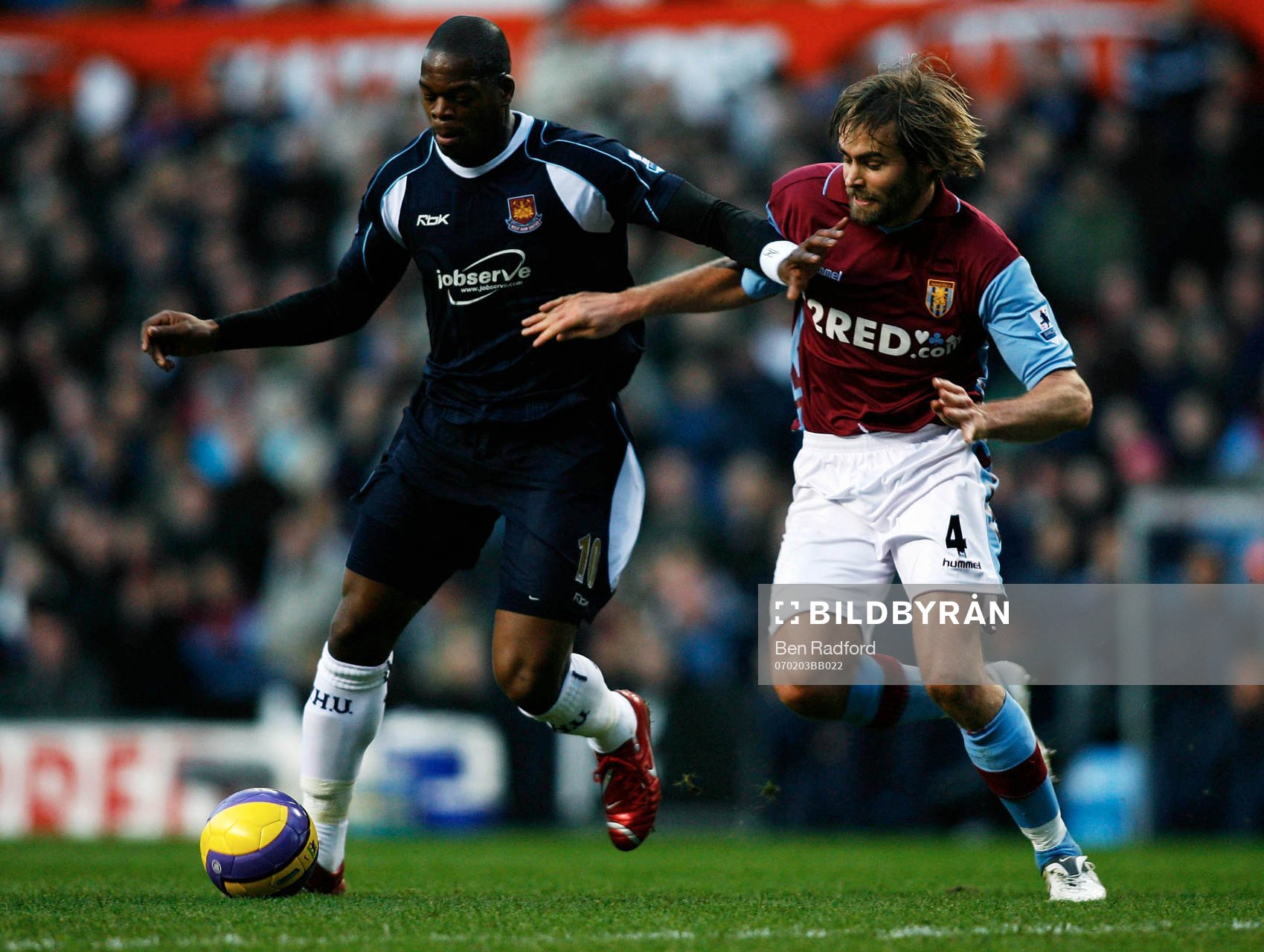 Marlon Harewood, West Ham och Olof Mellberg, Aston Villa