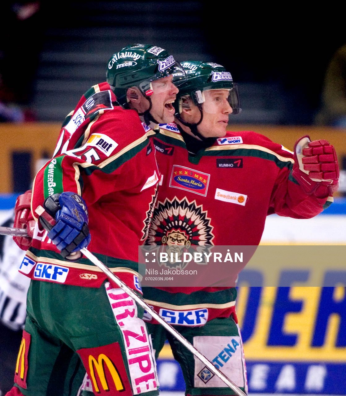 Oscar Ackeström, Niklas Andersson, Frölunda, Jubel