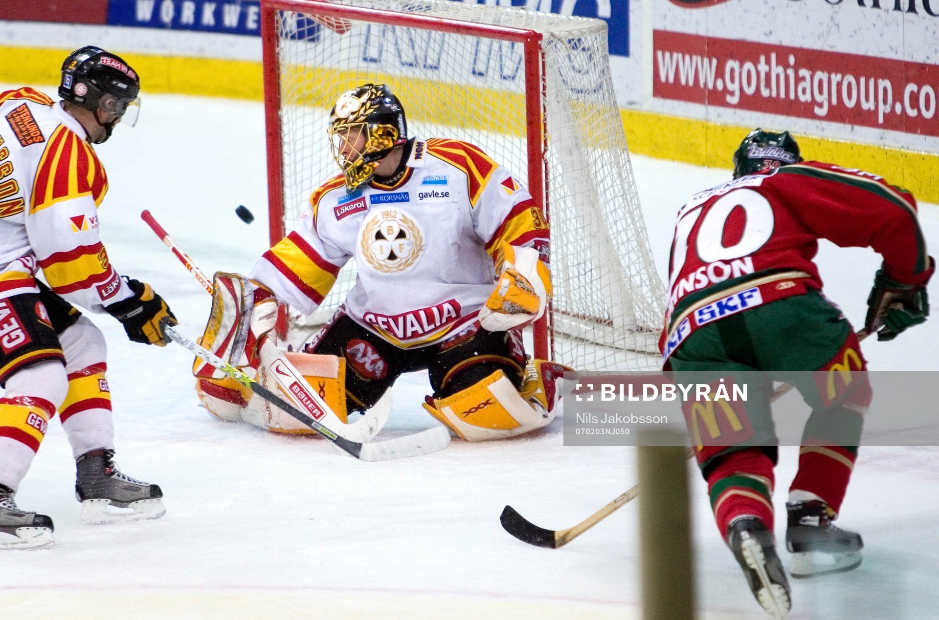Daniel Sperrle, Målvakt, Brynäs, räddar, Jonas Johnson,