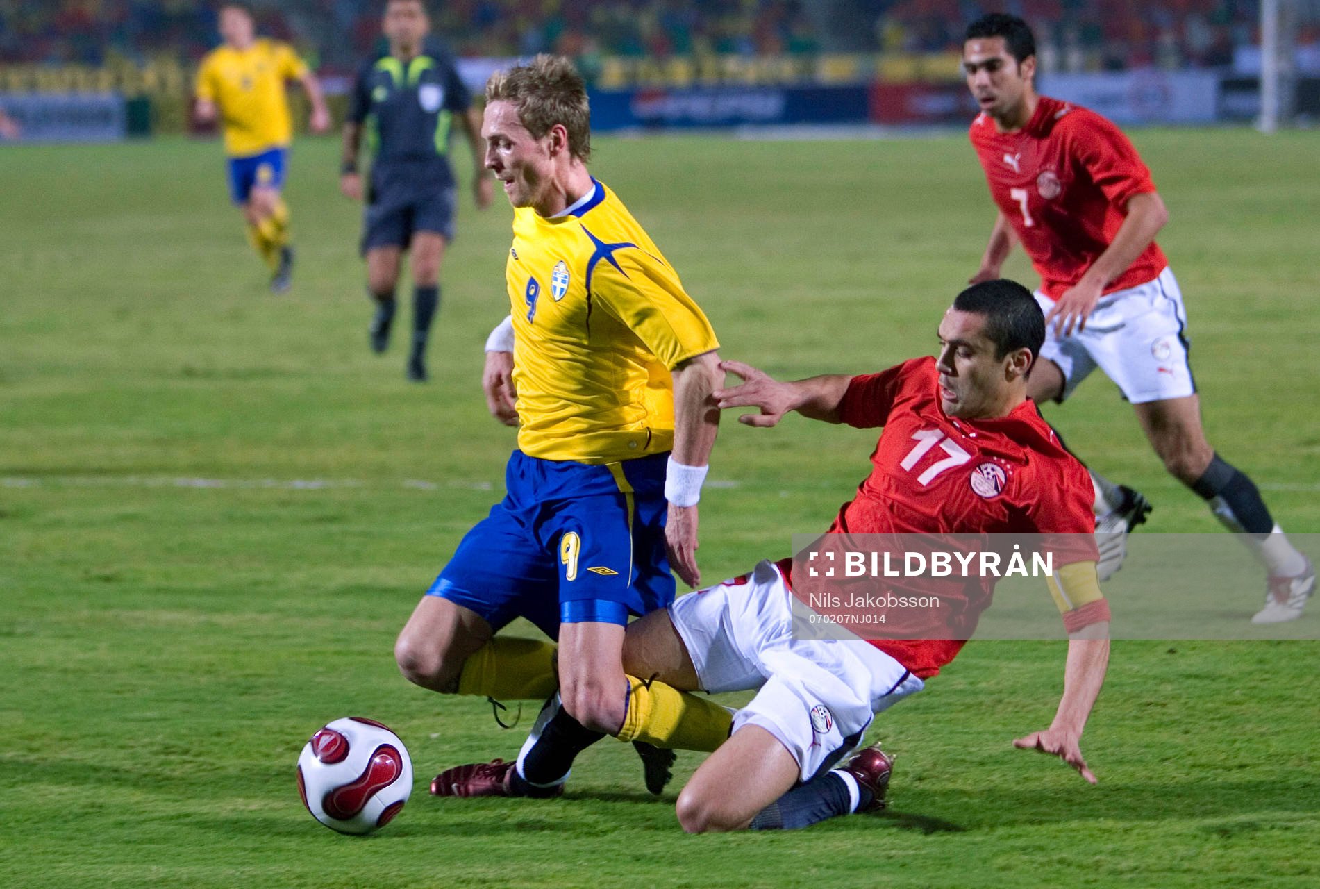 Christian Wilhelmsson, Sverige, Ahmed Hassan, Egypten,