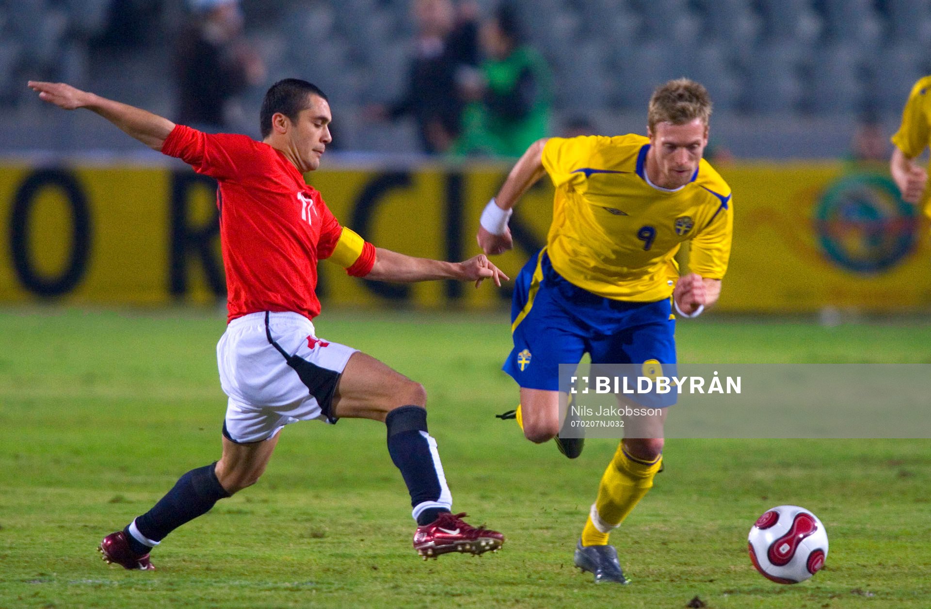 Christian Wilhelmsson, Sverige, Ahmed Hassan, Egypten,