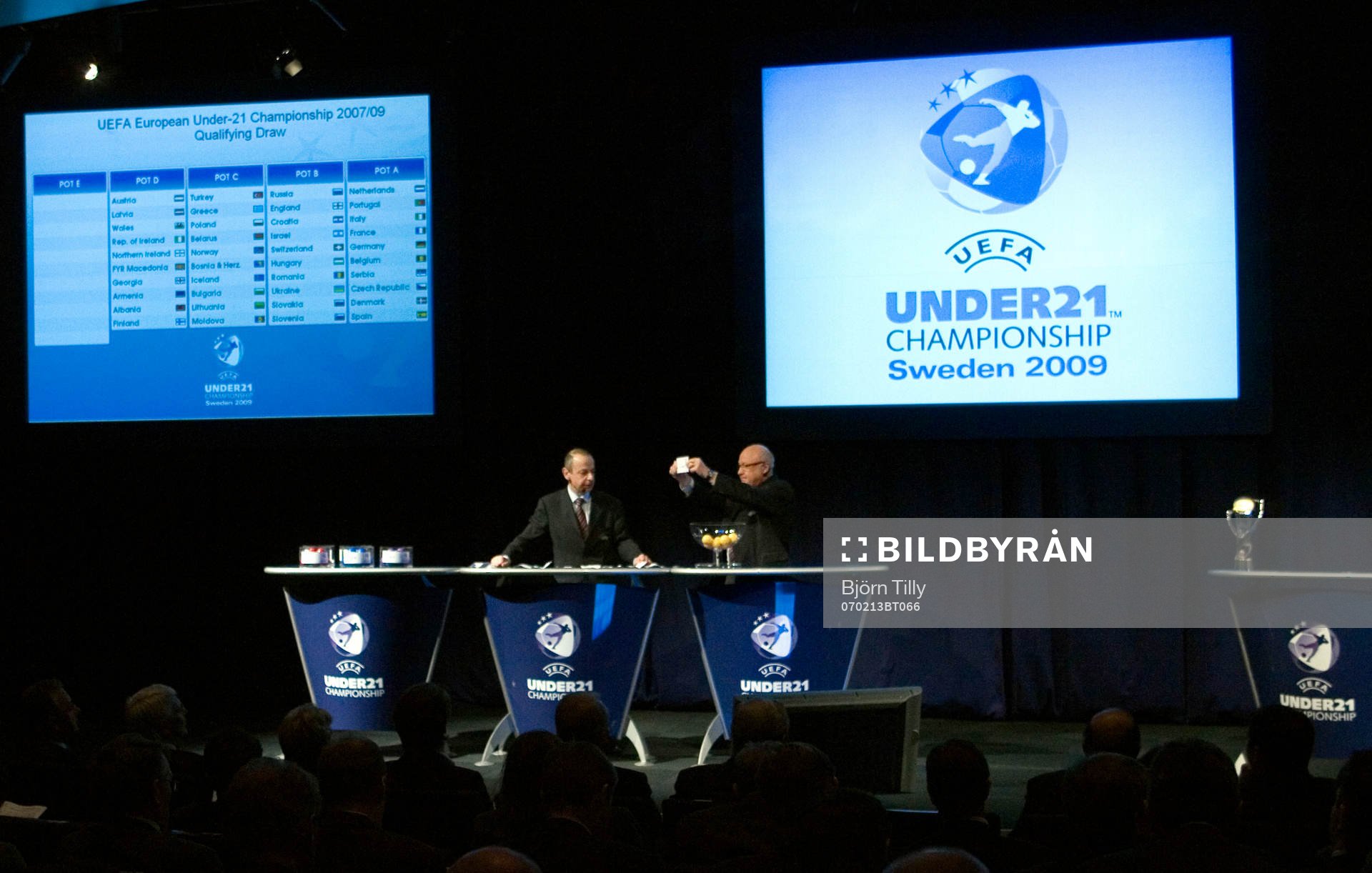 Fotboll, kvalspel, U21 EM 2009, lottning, UEFA European