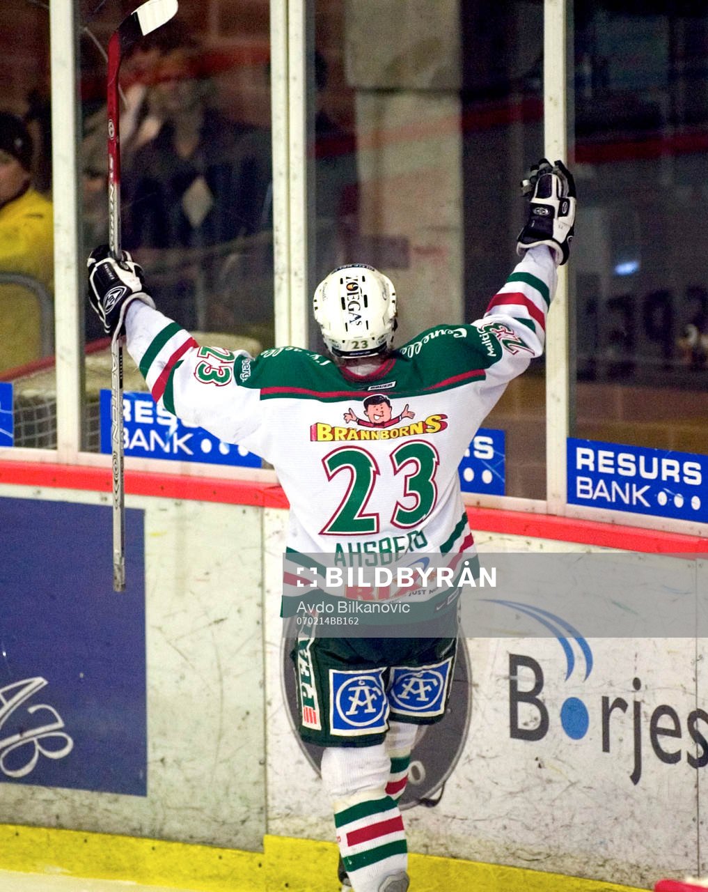 Daniel Åhsberg, Rögle, jubel