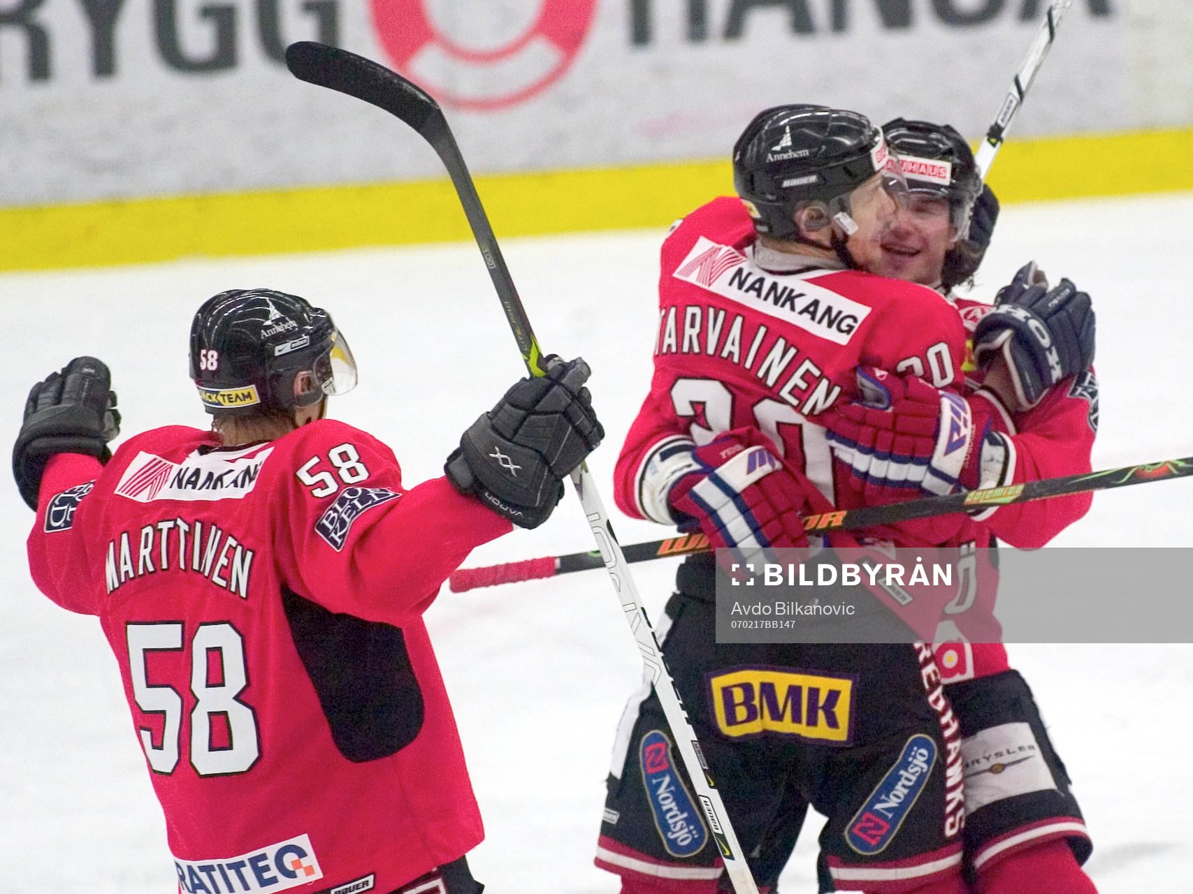 Jussi Tarvainen, Malmö, Jyri Marttinen, Malmö, jubel