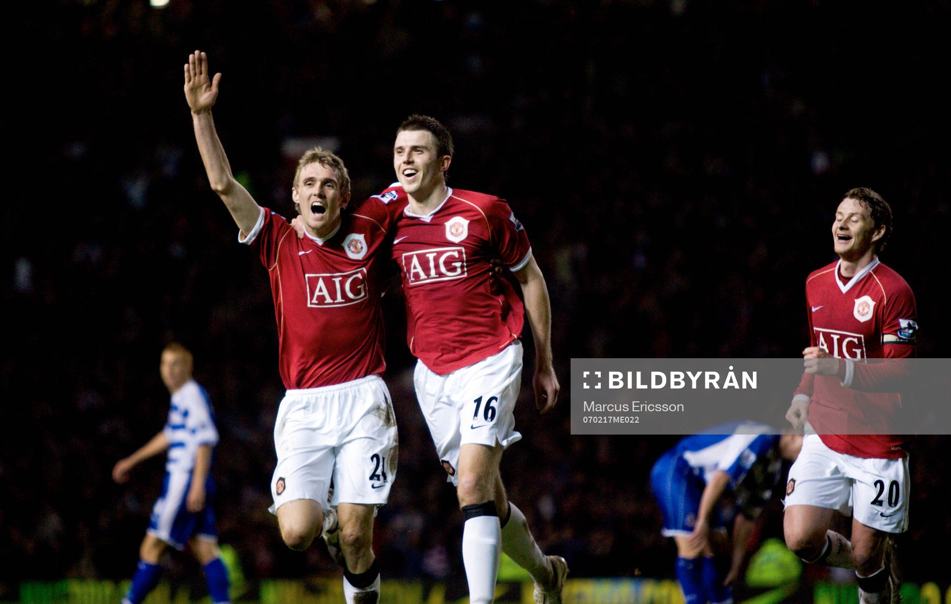 Darren Fletcher och Michael Farrick och Ole Gunnar Solkjaer