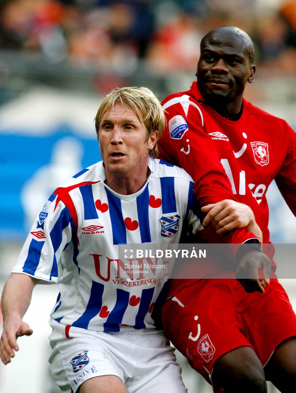 Petter Hansson, Heerenveen och Blaise N´Kufo, Twente