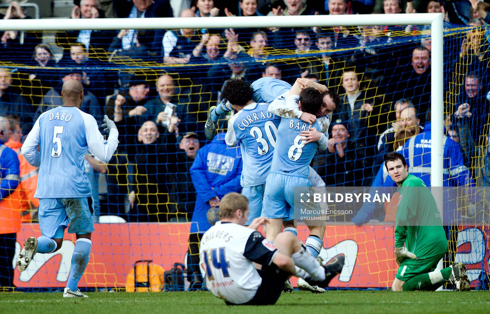 Jubel i Manchester City, Barnado Corradi och Joey Barton