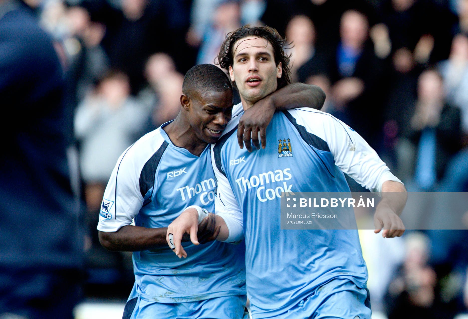  Micah Richards och Georgios Samaras, Manchester City jublar