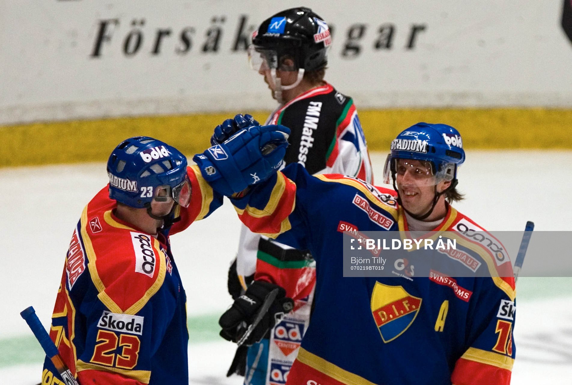 Fredrik Bremberg och Thomas Johansson, Djurgården, jubel