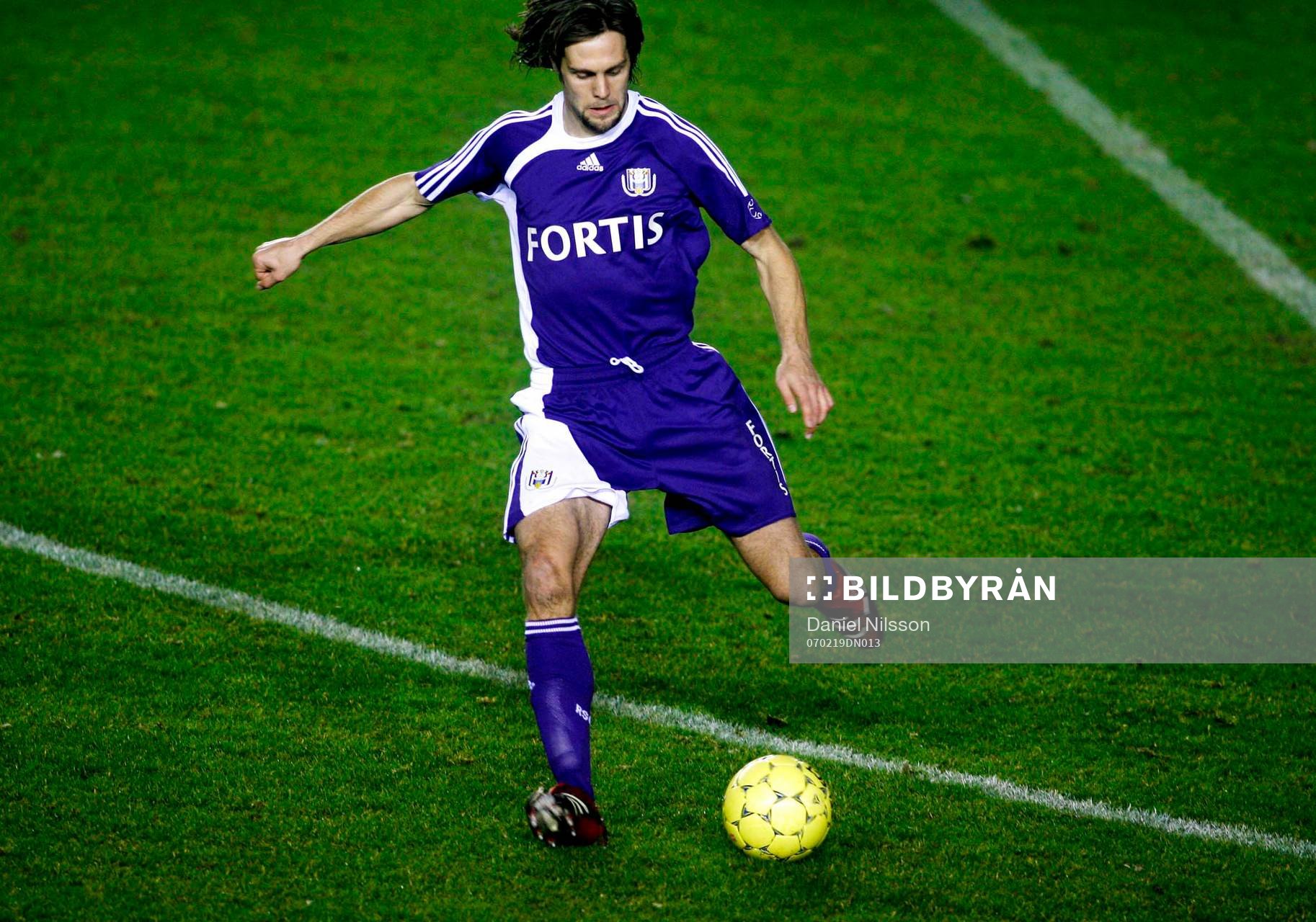 Fotboll, Belgisk Liga, B-lagsmatch, Mouscron B - Anderlecht B: Max Von Schleebrügge, spelade med Anderlecht B-lag.