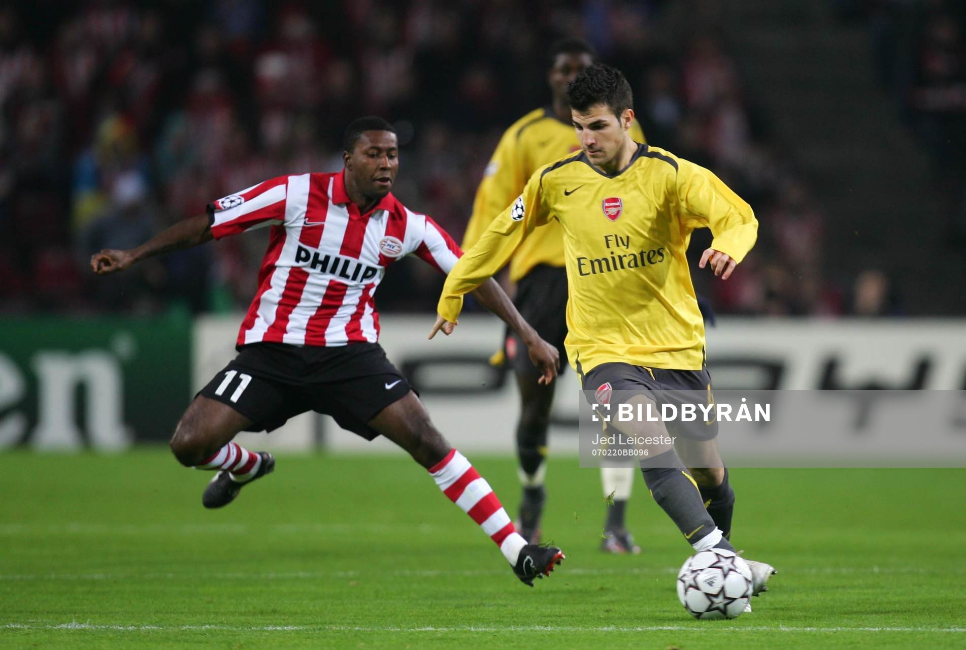 Cesc Fabregas, Arsenal och Edison Mendes, PSV Eindhoven