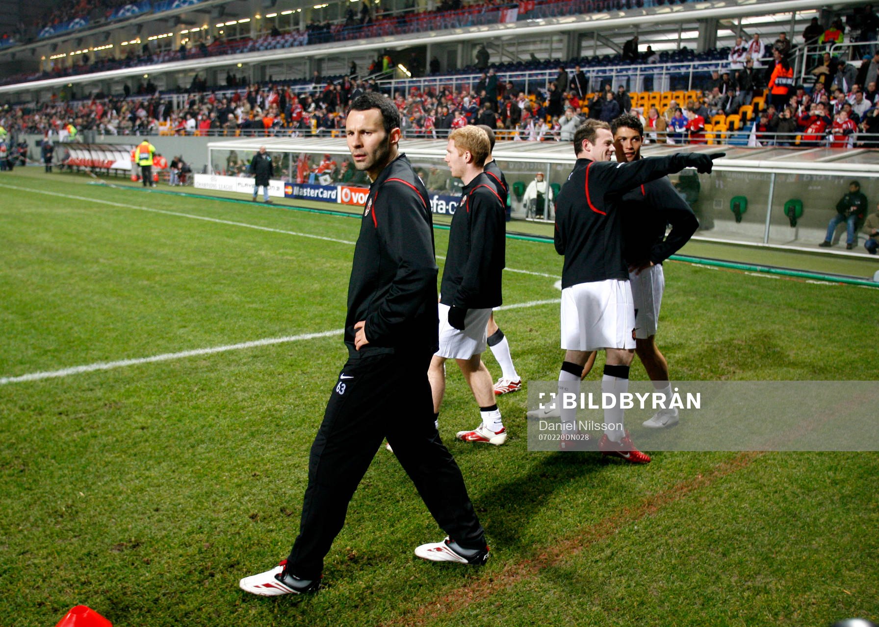 Ryan Giggs, Wayne Rooney och Cristiano Ronaldo, Manchester