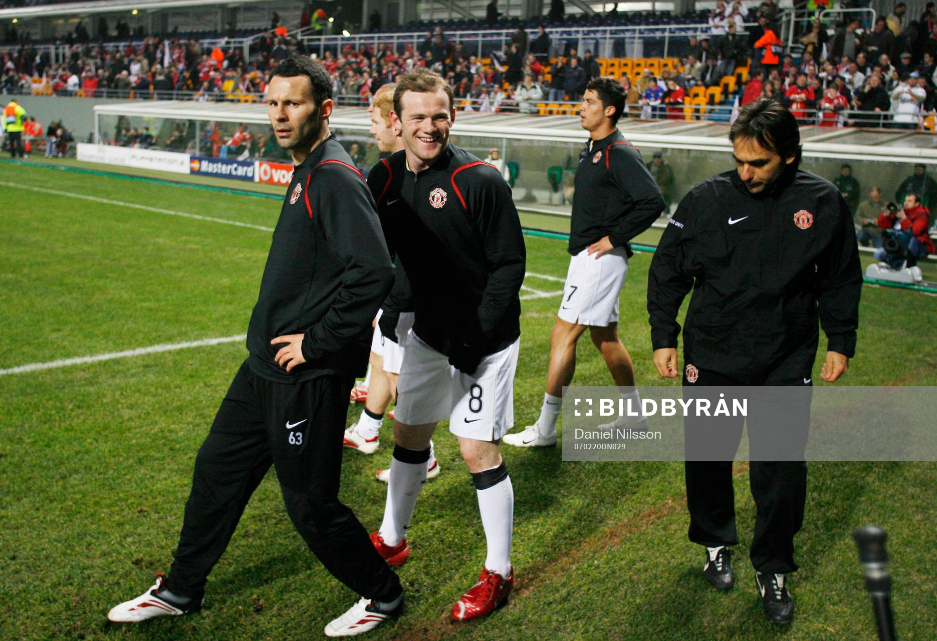 Ryan Giggs, Wayne Rooney och Cristiano Ronaldo, Manchester
