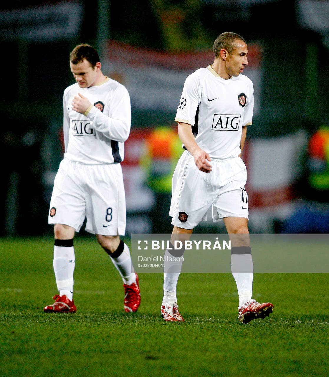 Wayne Rooney och Henrik Larsson, Manchester United