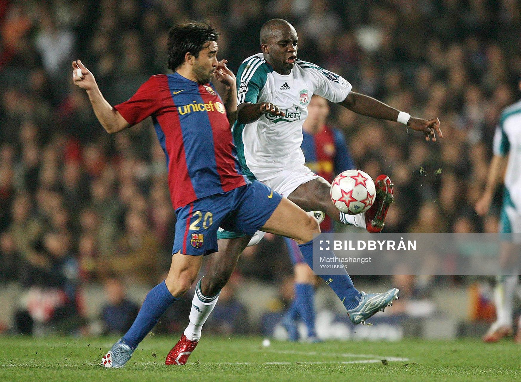 Deco, Barcelona och Mohamed Sissoko, Liverpool