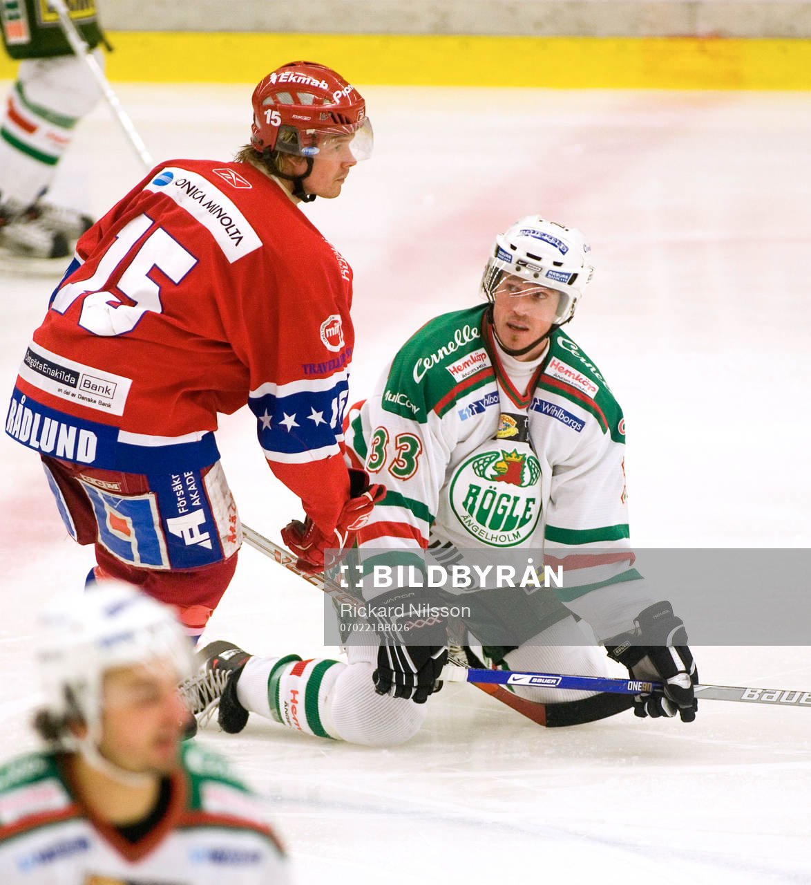 Jonas Rådlund, Huddinge och Brett Harkins, Rögle