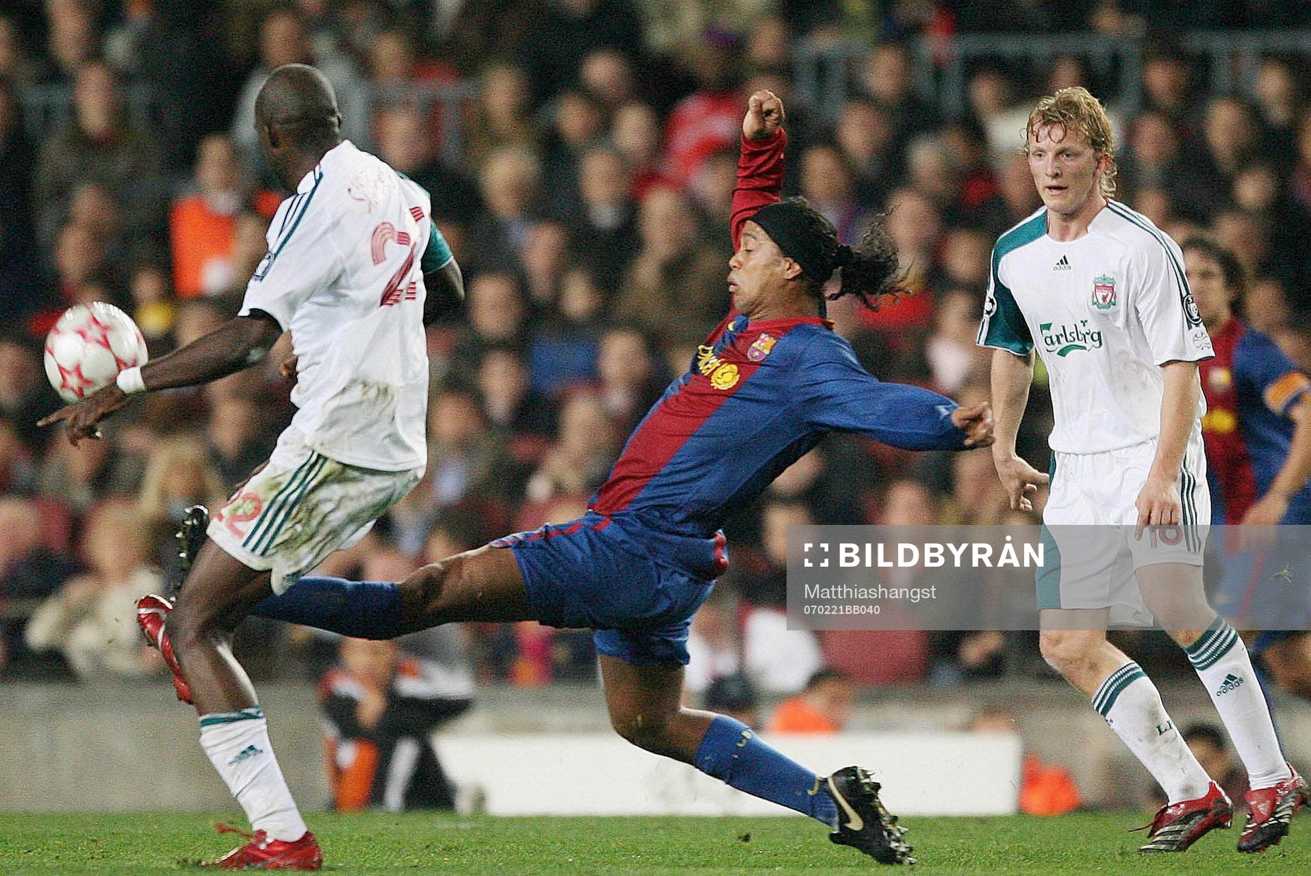 Mohamed Sissoko, Ronaldinho, Barcelona och Dirk Kuyt