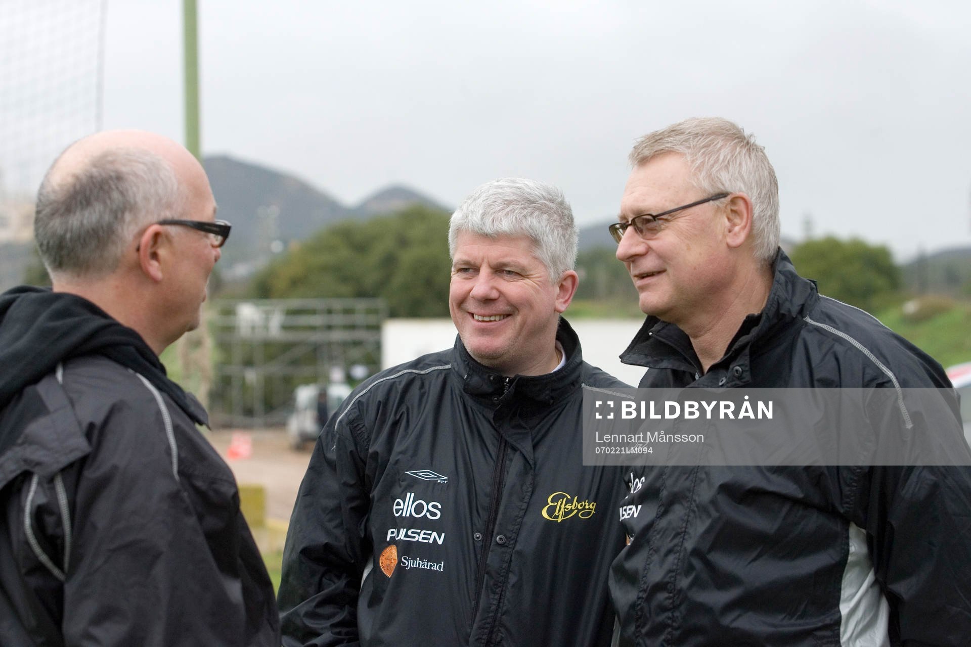 Göran Lohne och Thomas Nyberg, klubbdirektör till höger