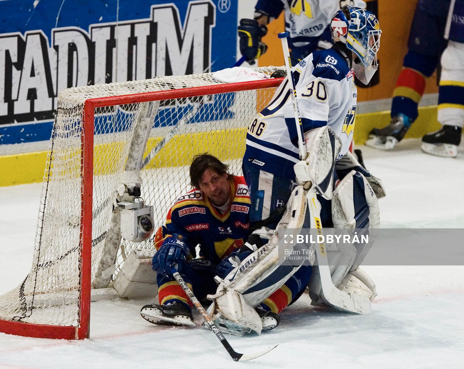 Thomas Johansson, Djurgården och Erik Ersberg, målvakt,