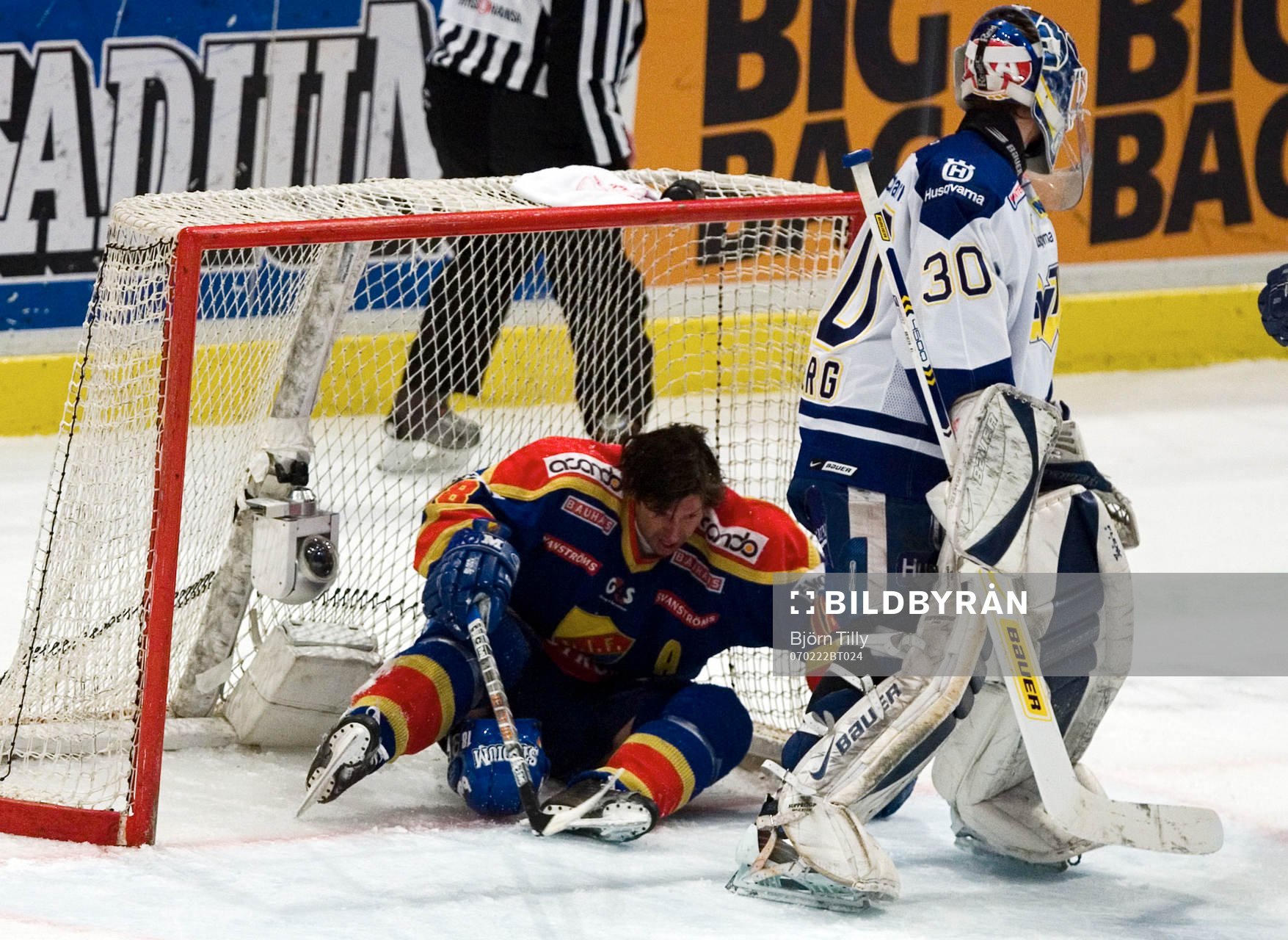 Thomas Johansson, Djurgården och Erik Ersberg, målvakt,
