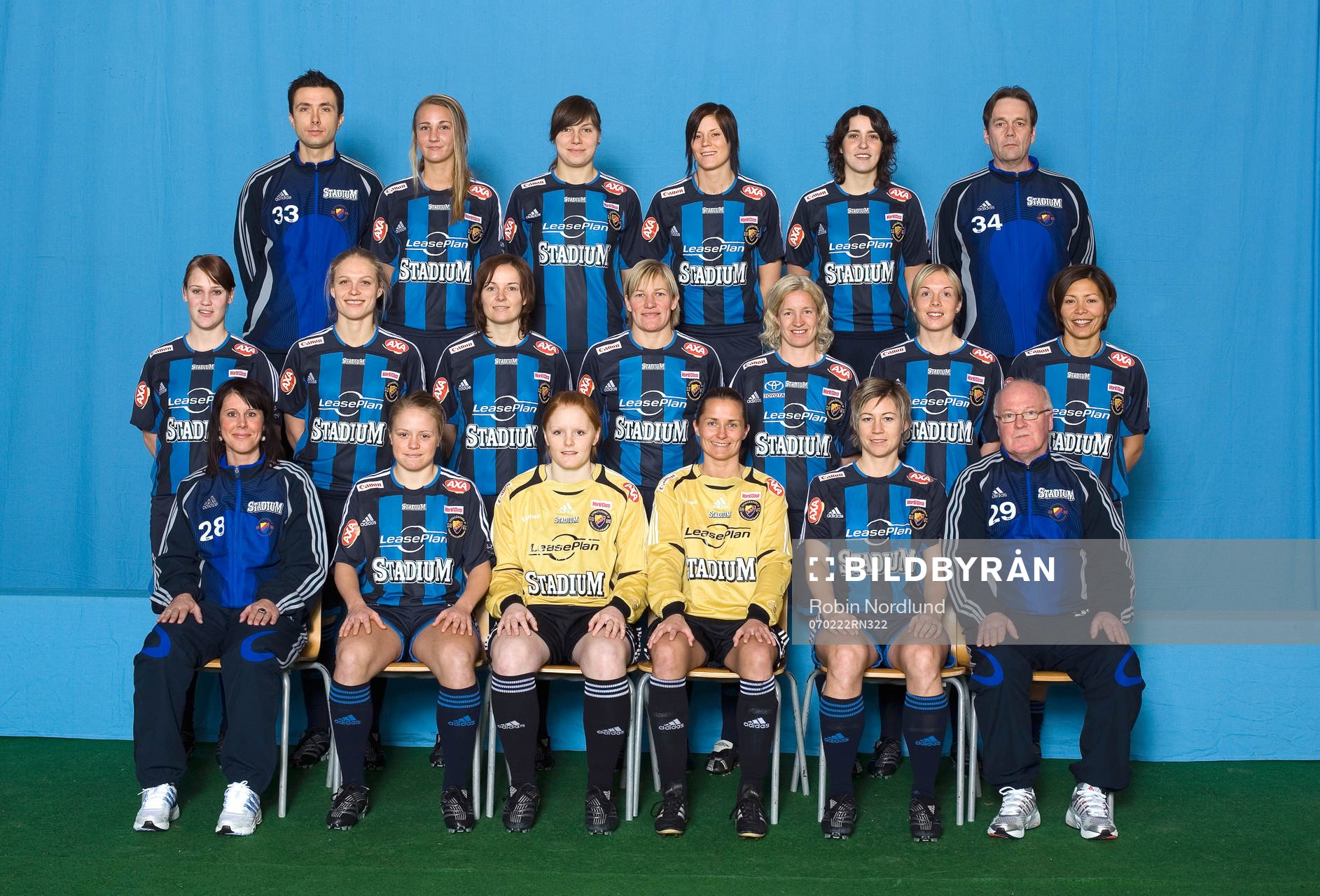 Fotboll, dam, damallsvenskan, lagbild, Djurgården /