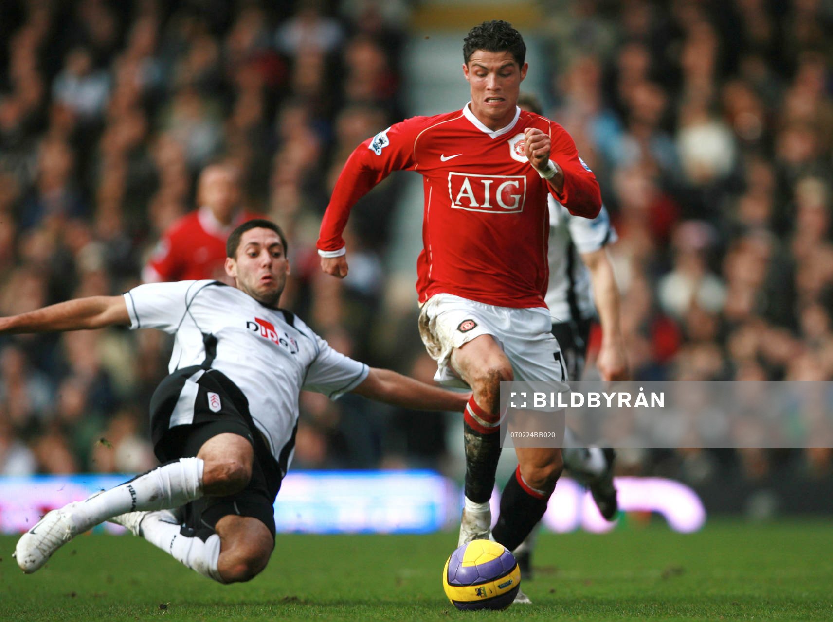 Fotboll, engelsk, Premier League, Fulham - Manchester