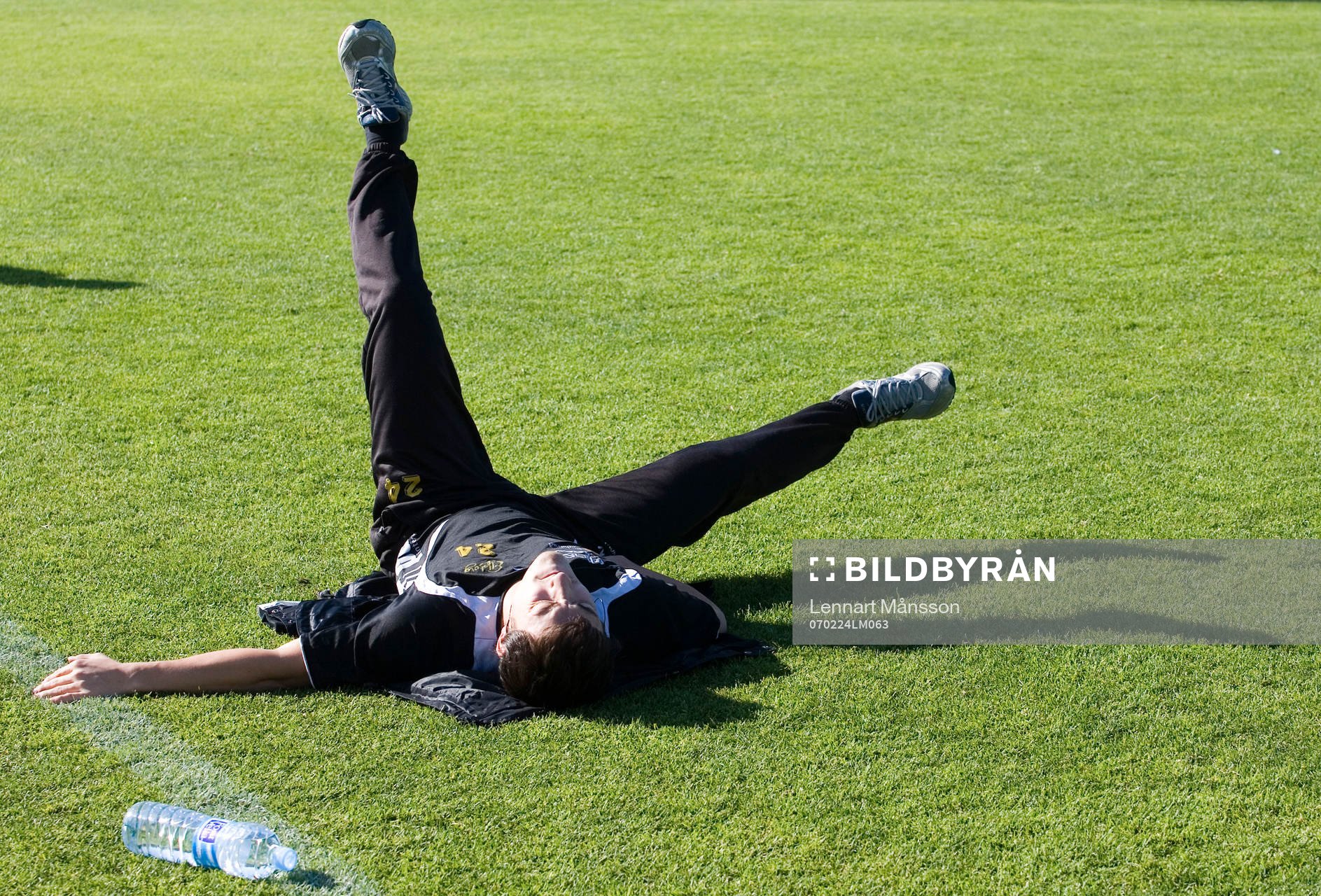 Stefan Ishizaki skadad, fick nöja sig med lätt stretching