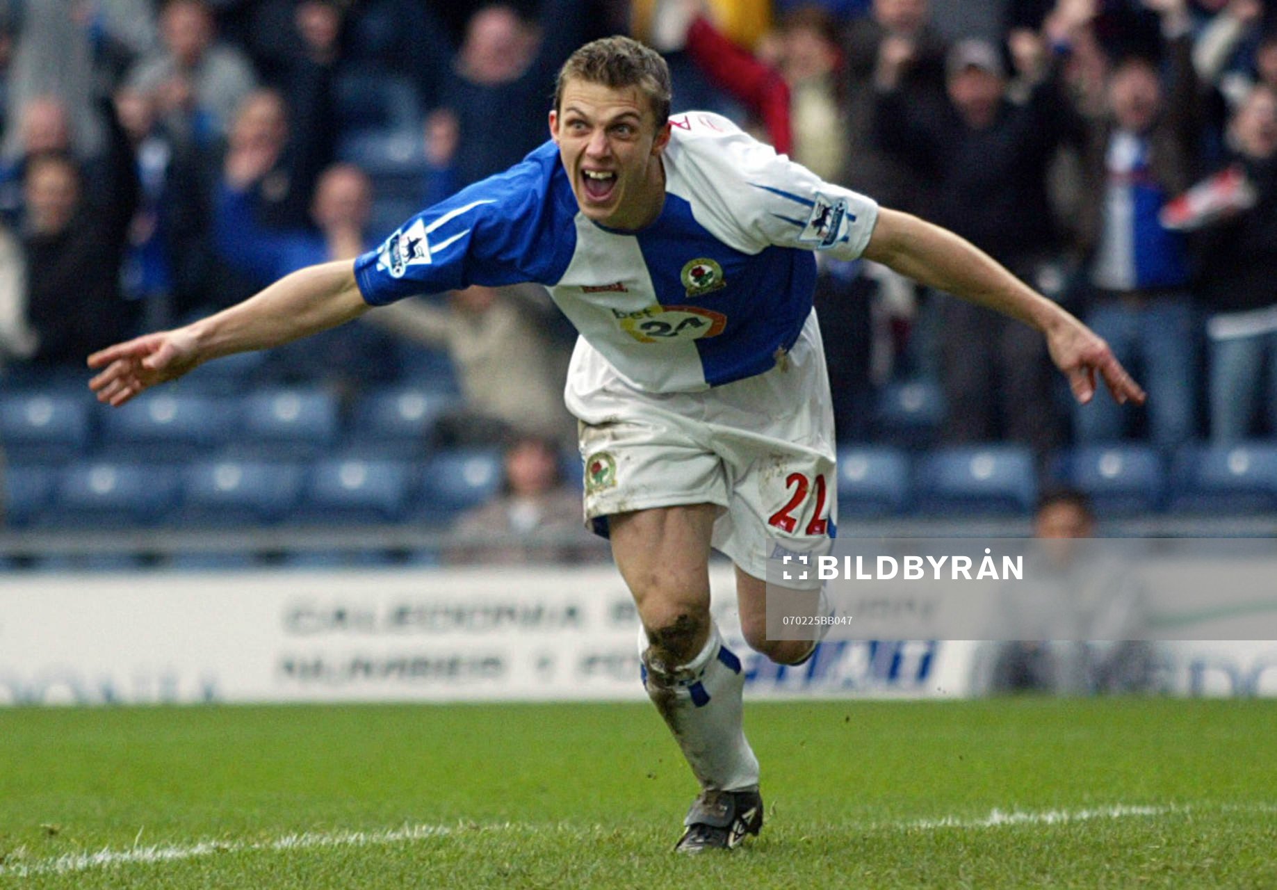  Stephen Warnock, Blackburn, jubel.