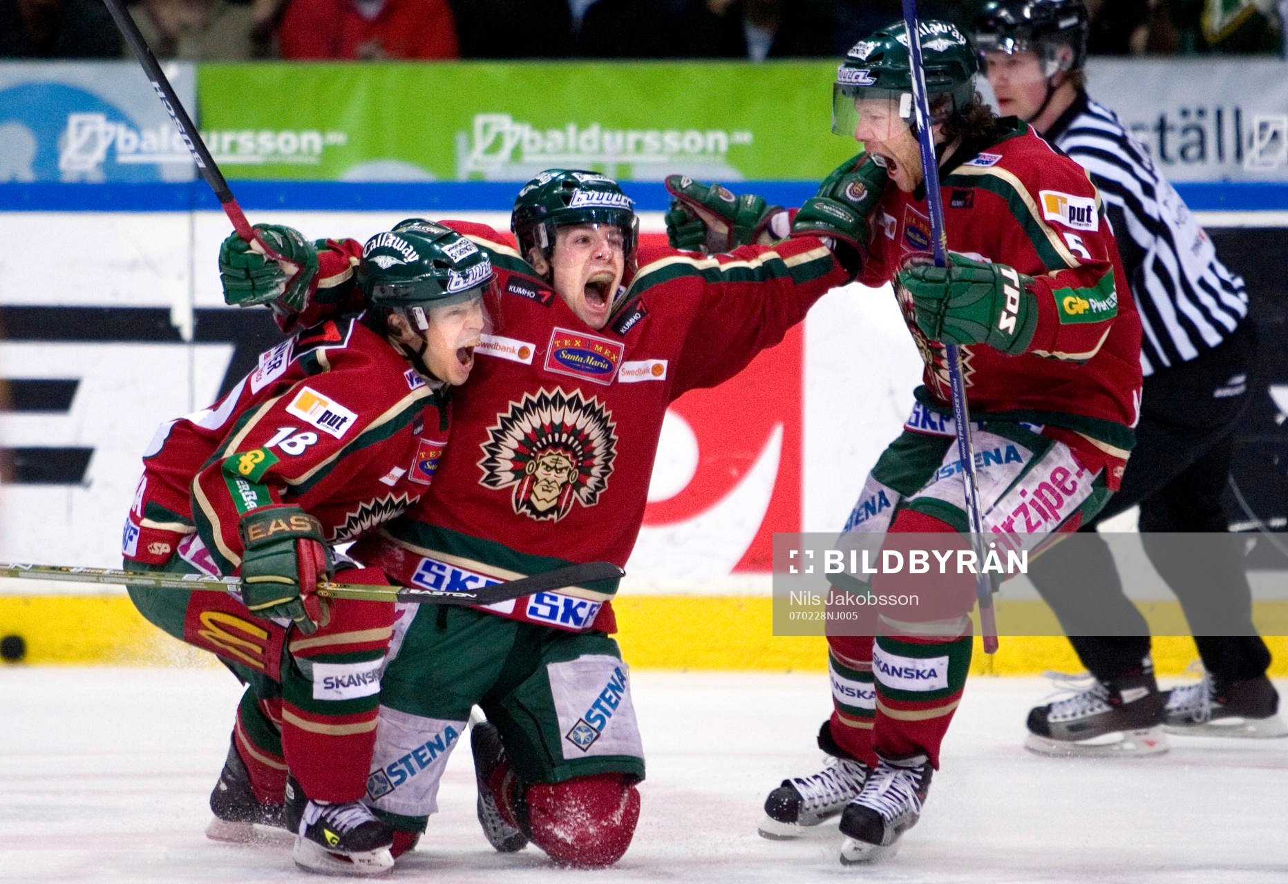 Steven Kariya, Martin Plüss, Jan-Axel Alavaara, Frölunda,