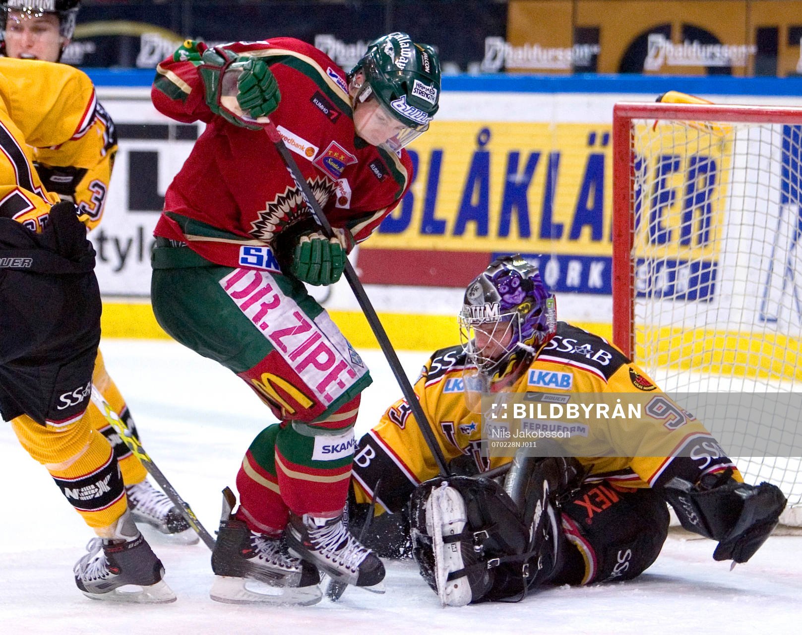 Martin Plûss, frölunda, Tero Leinonen, målvakt, luleå