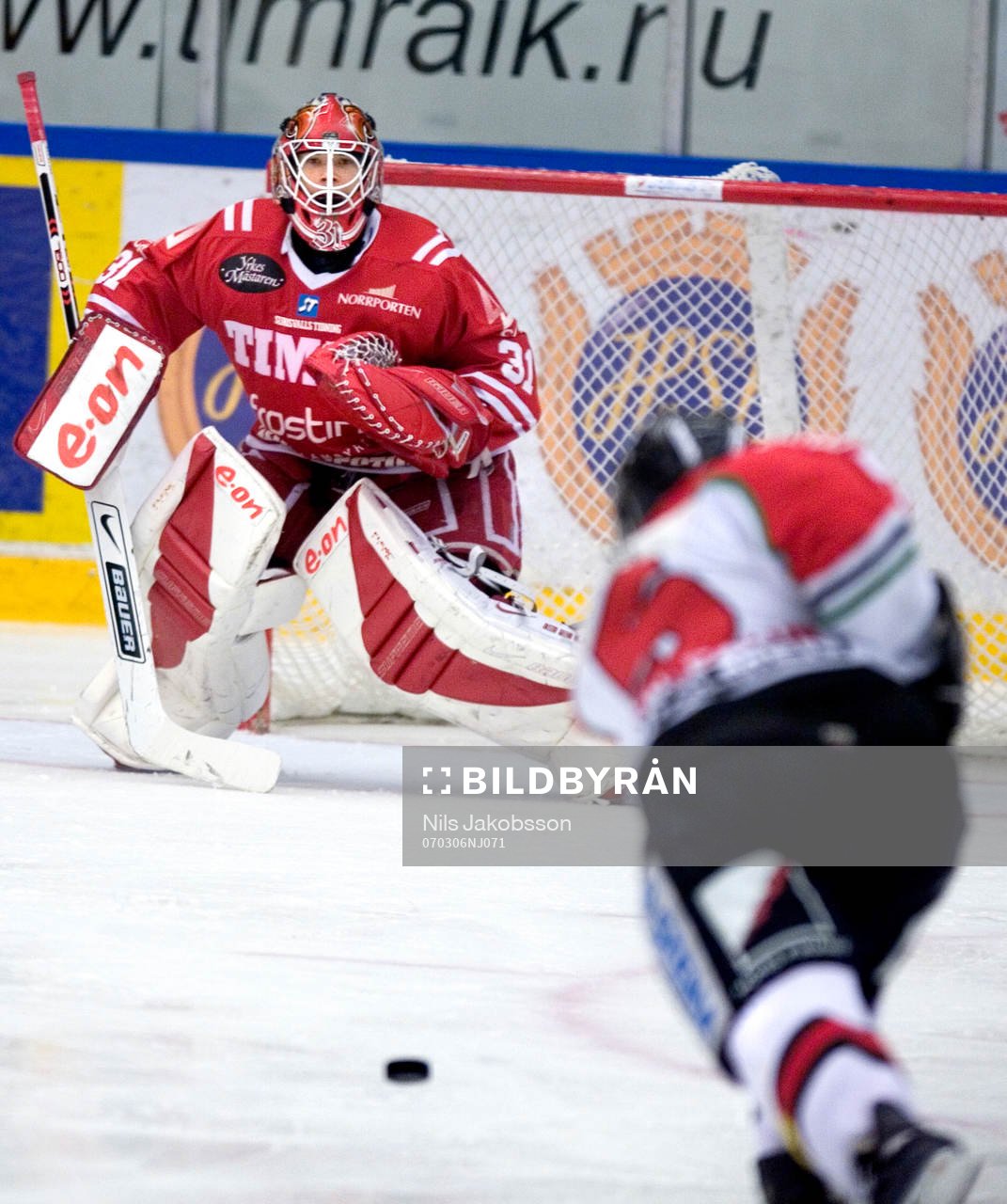 Johan Backlund, målvakt, Timrå, skott, puck