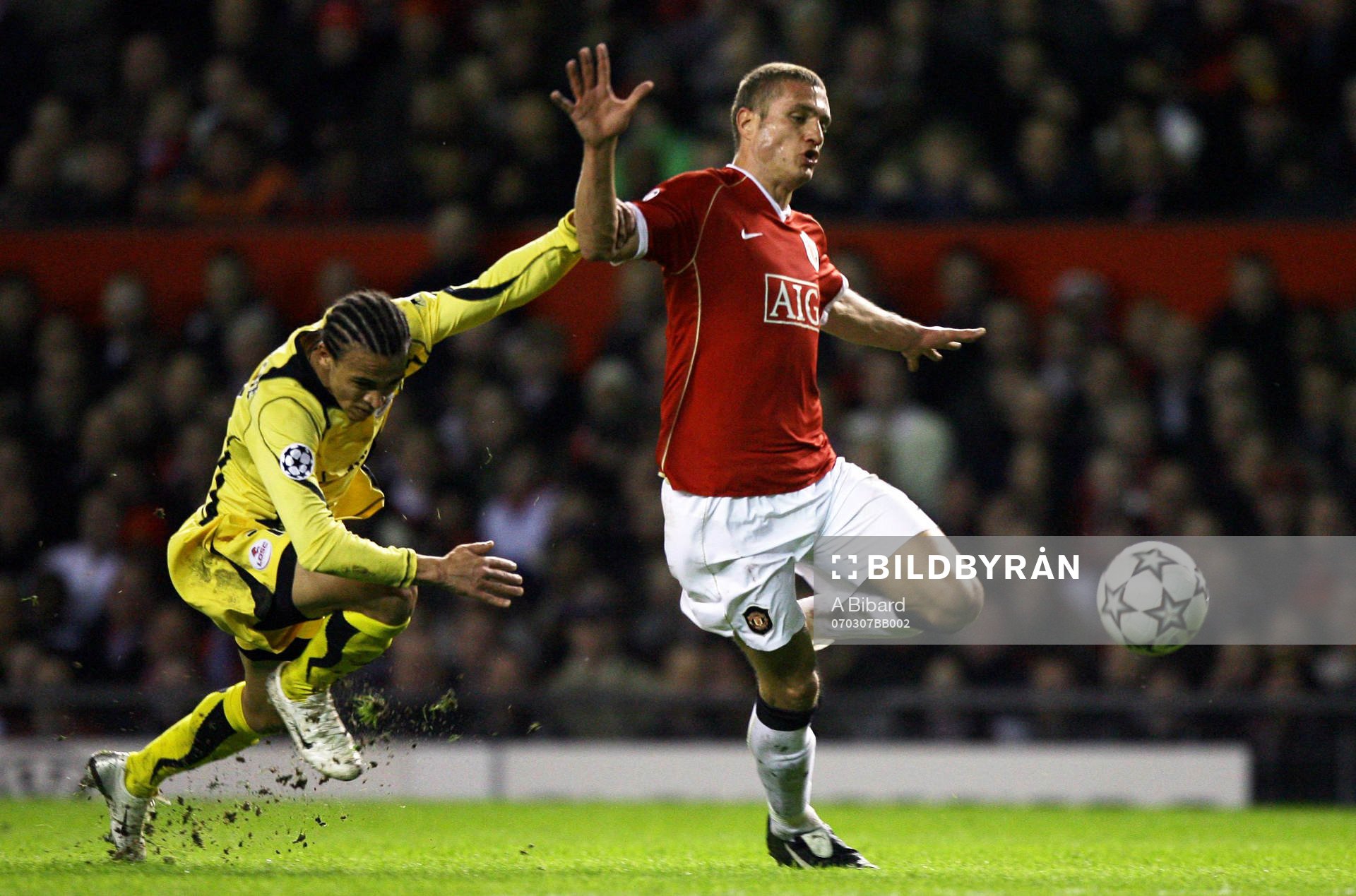 Nemanja Vidic och Peter Odemwingie