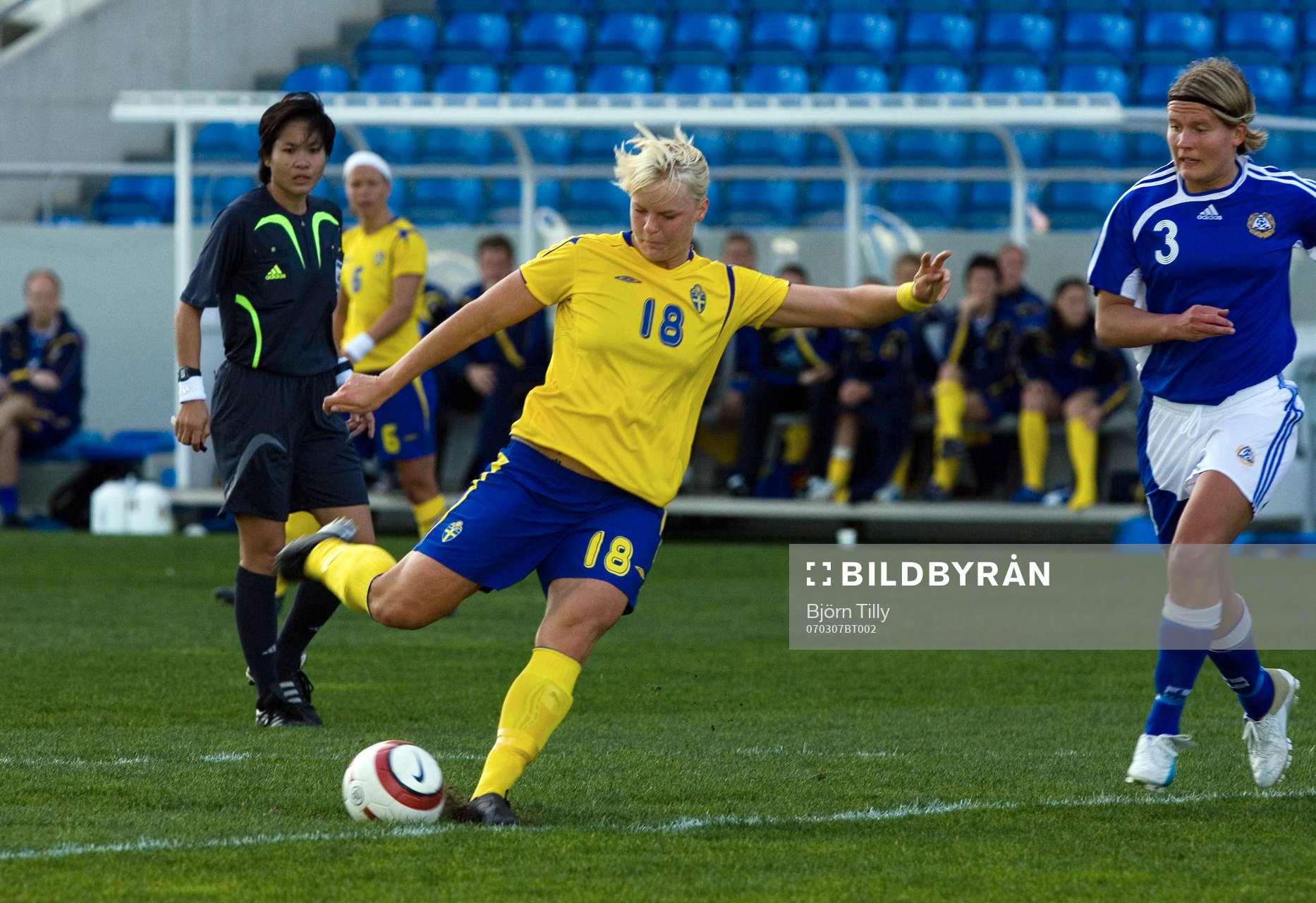 Nilla Fischer, Sverige och Jessica Juhlin, Finland (AIK)