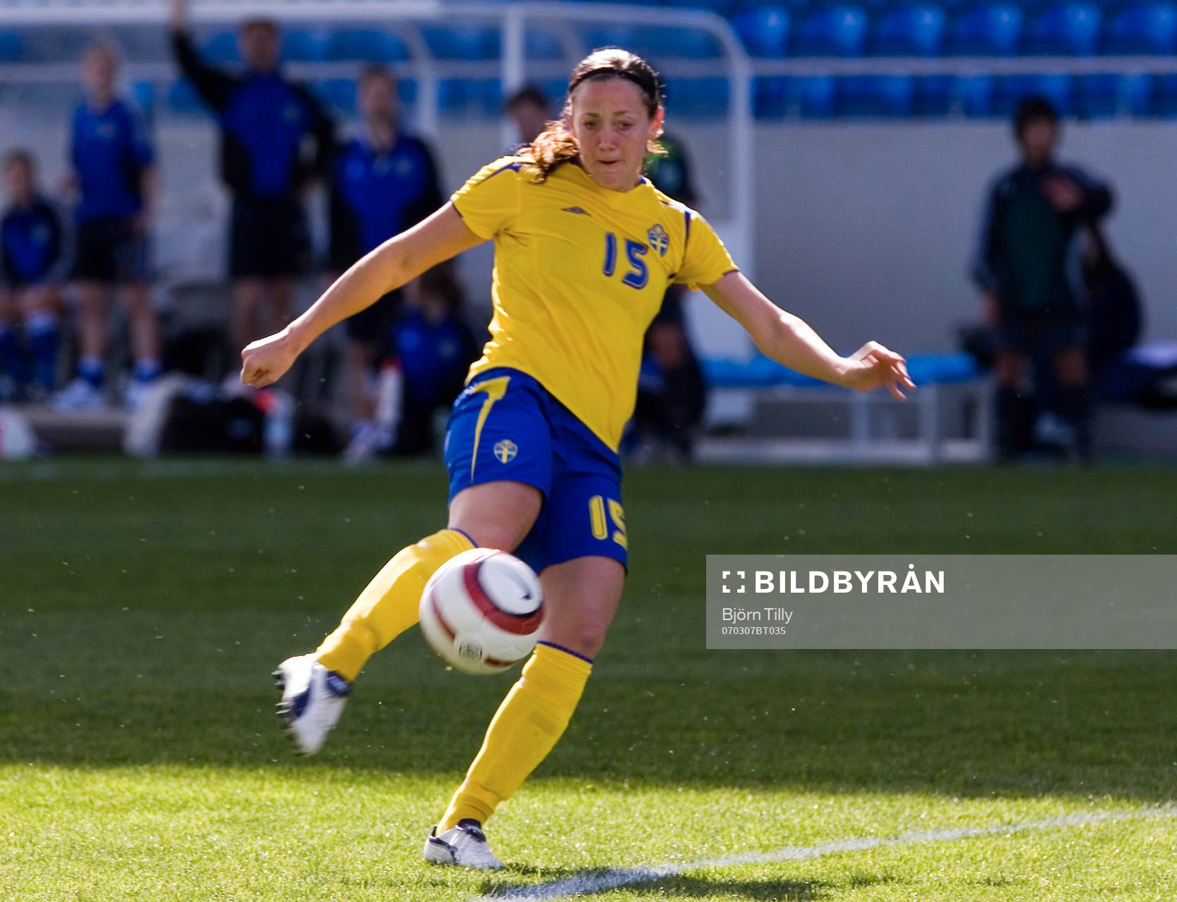 Therese Sjögran, Sverige gör 1-0