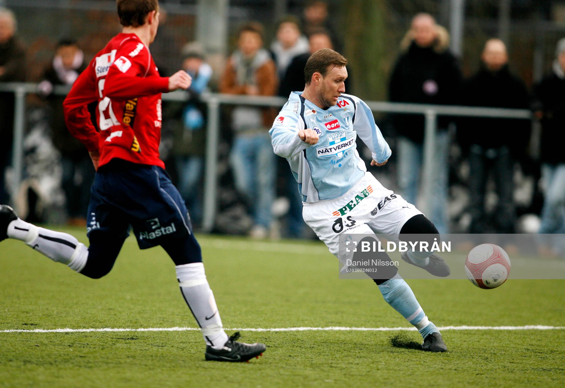 Niklas Skoog, Malmö, på väg mot mål