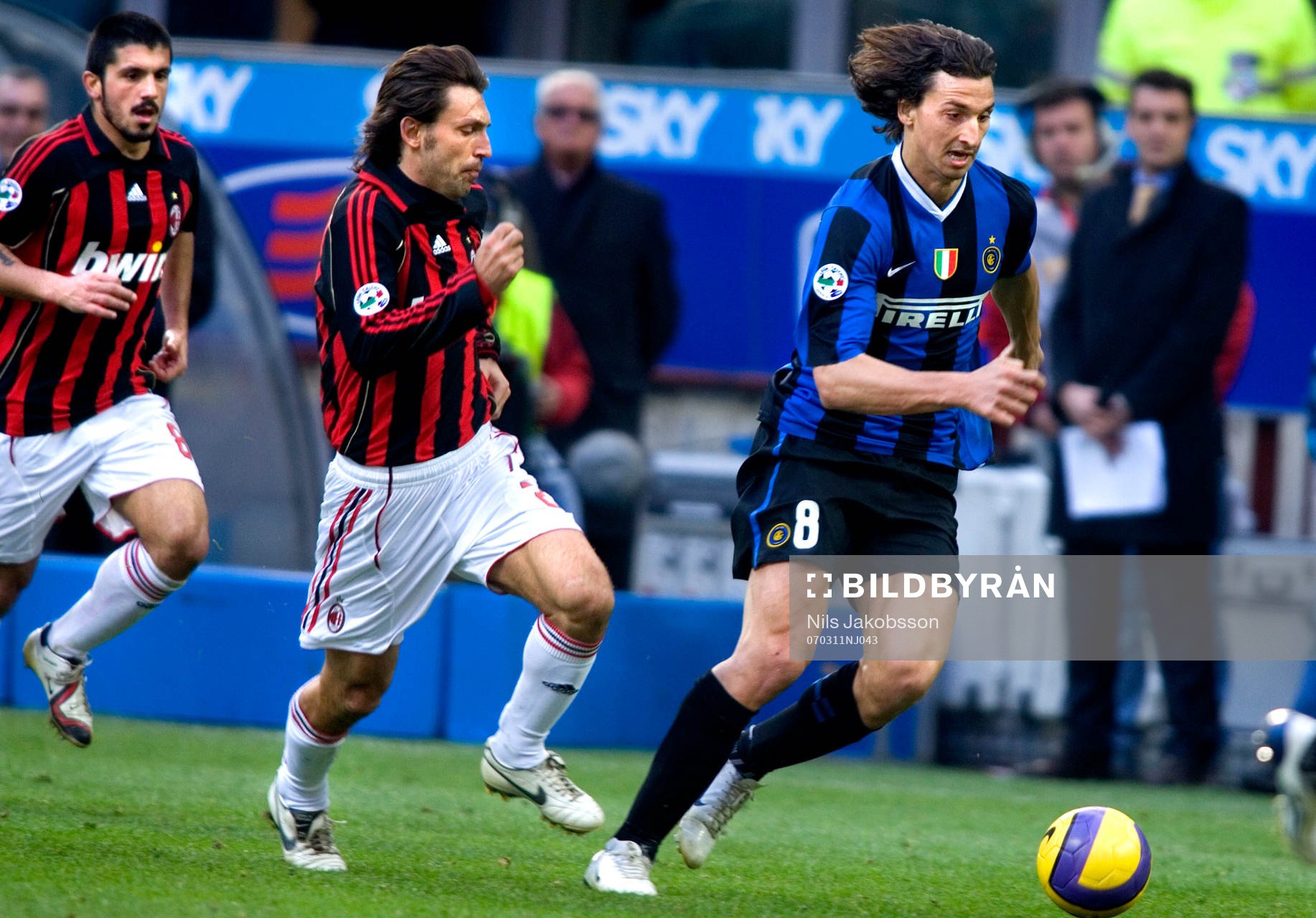 Zlatan Ibrahimovic, Inter, Andrea Pirlo,  Gennaro Gattuso,