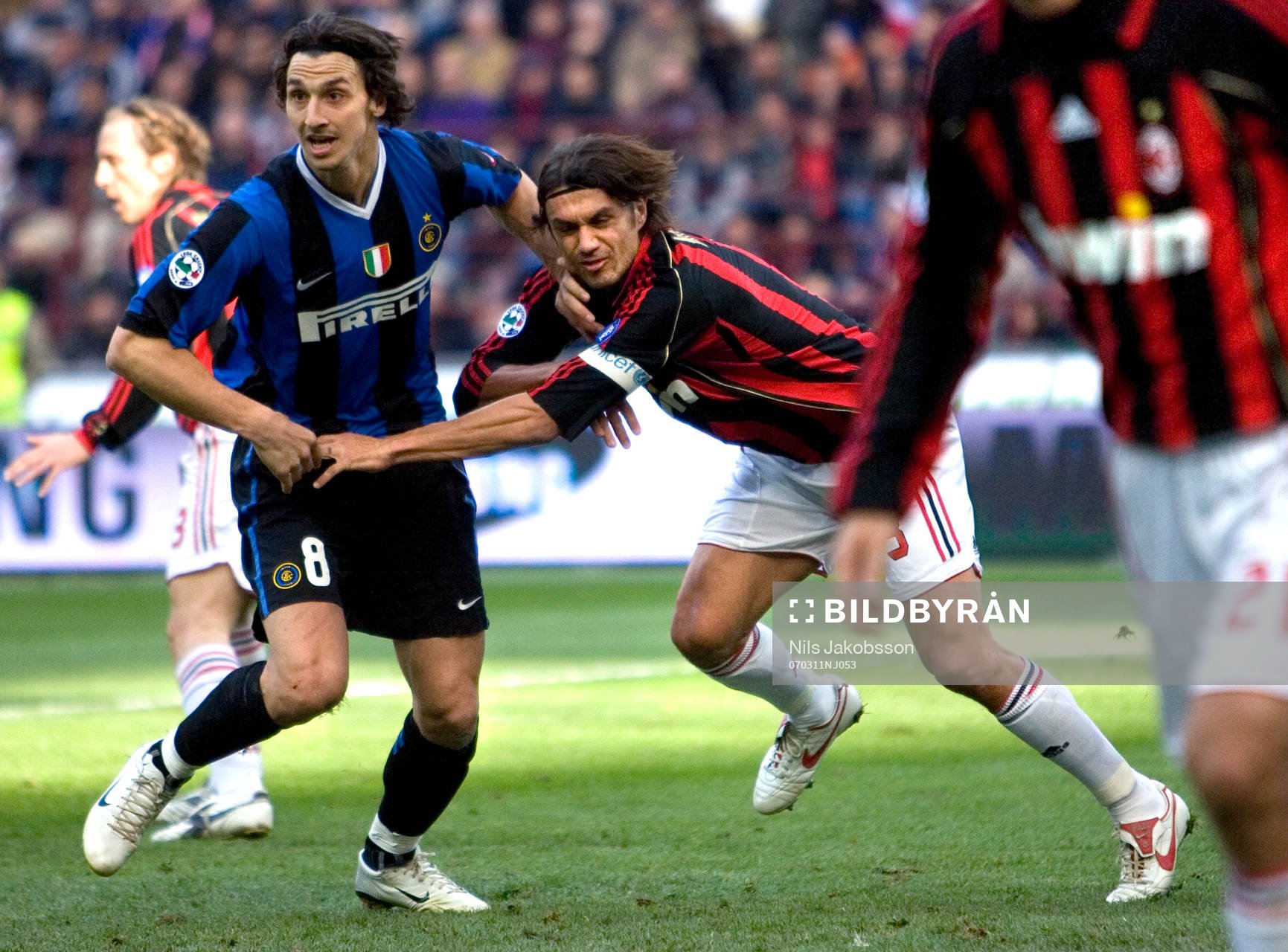 Zlatan Ibrahimovic, Inter, Paolo Maldini,  Milan, gruffar i