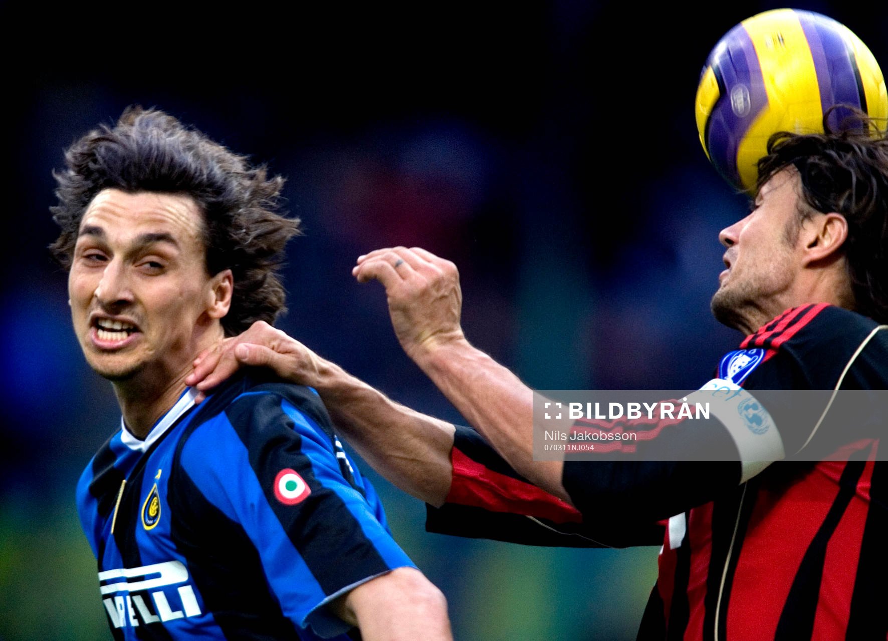 Zlatan Ibrahimovic, Inter, Paolo Maldini,  Milan, i