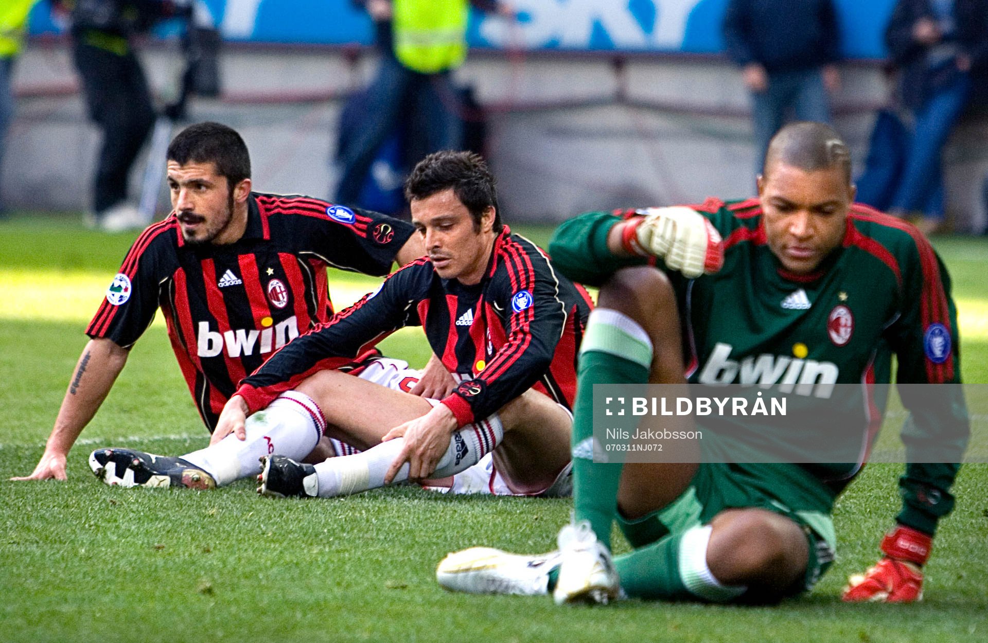 Gennaro Gattuso, Alberto Gilardino, Dida, målvakt, Milan,