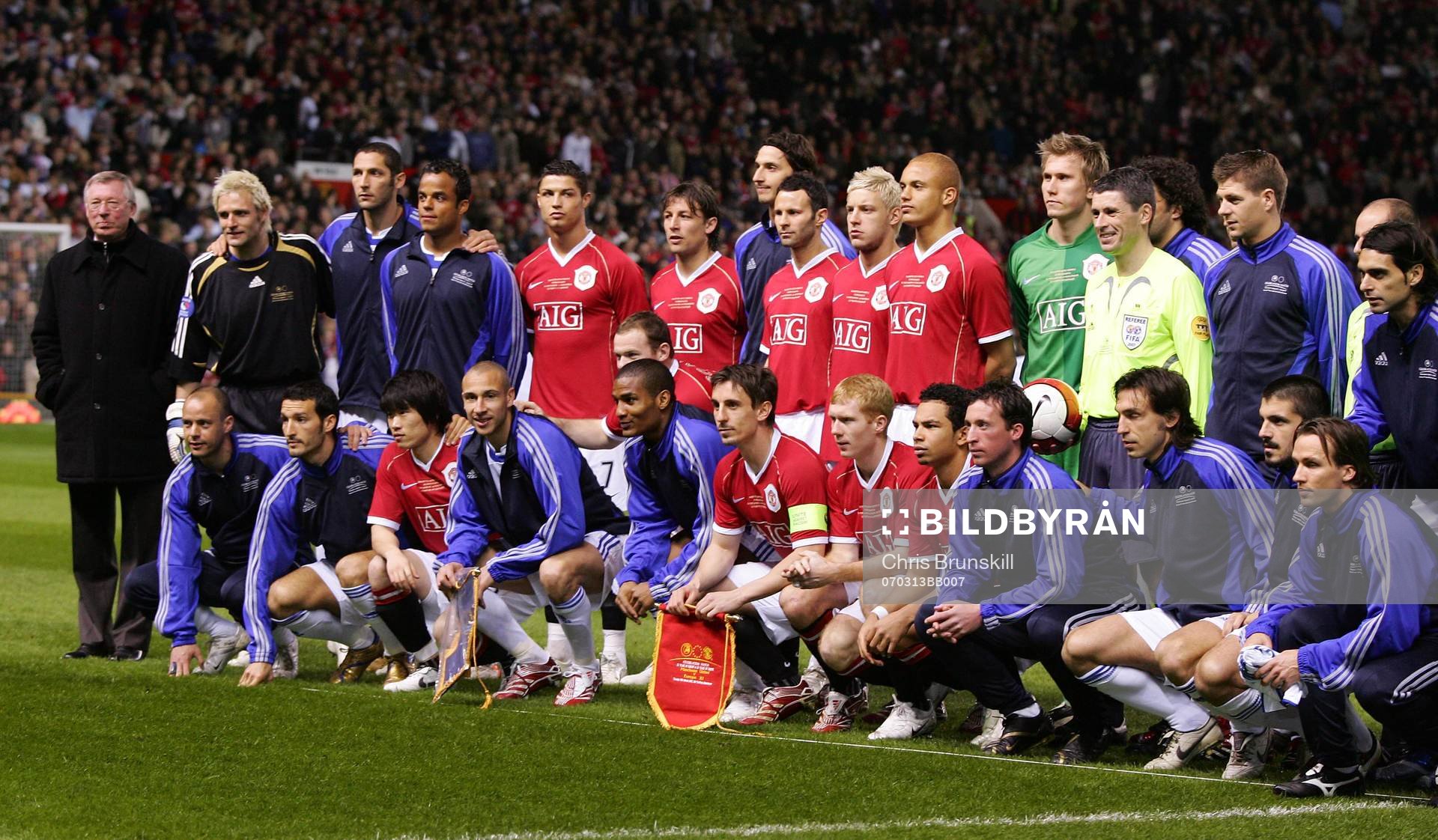 Fotboll, Välgörenhetsmatch, Manchester United v Europe XI