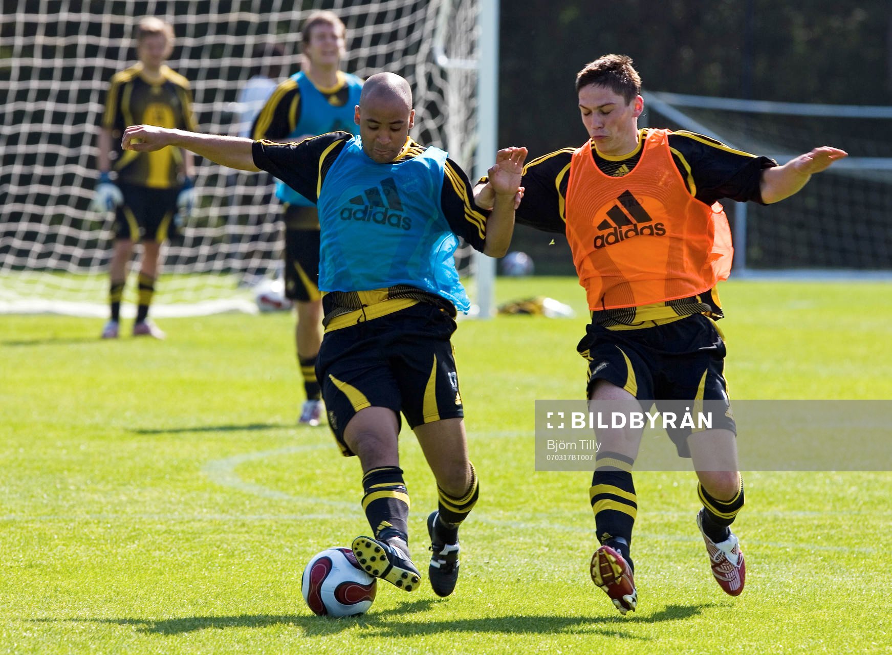 Jimmy Tamandi och Miran Burgic, AIK