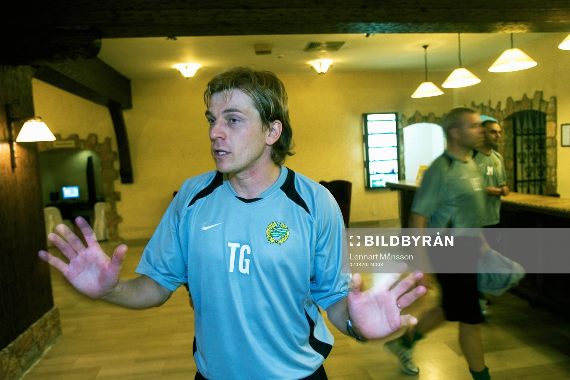 Tony Gustavsson, tränare, och målvaktstränaren Lasse