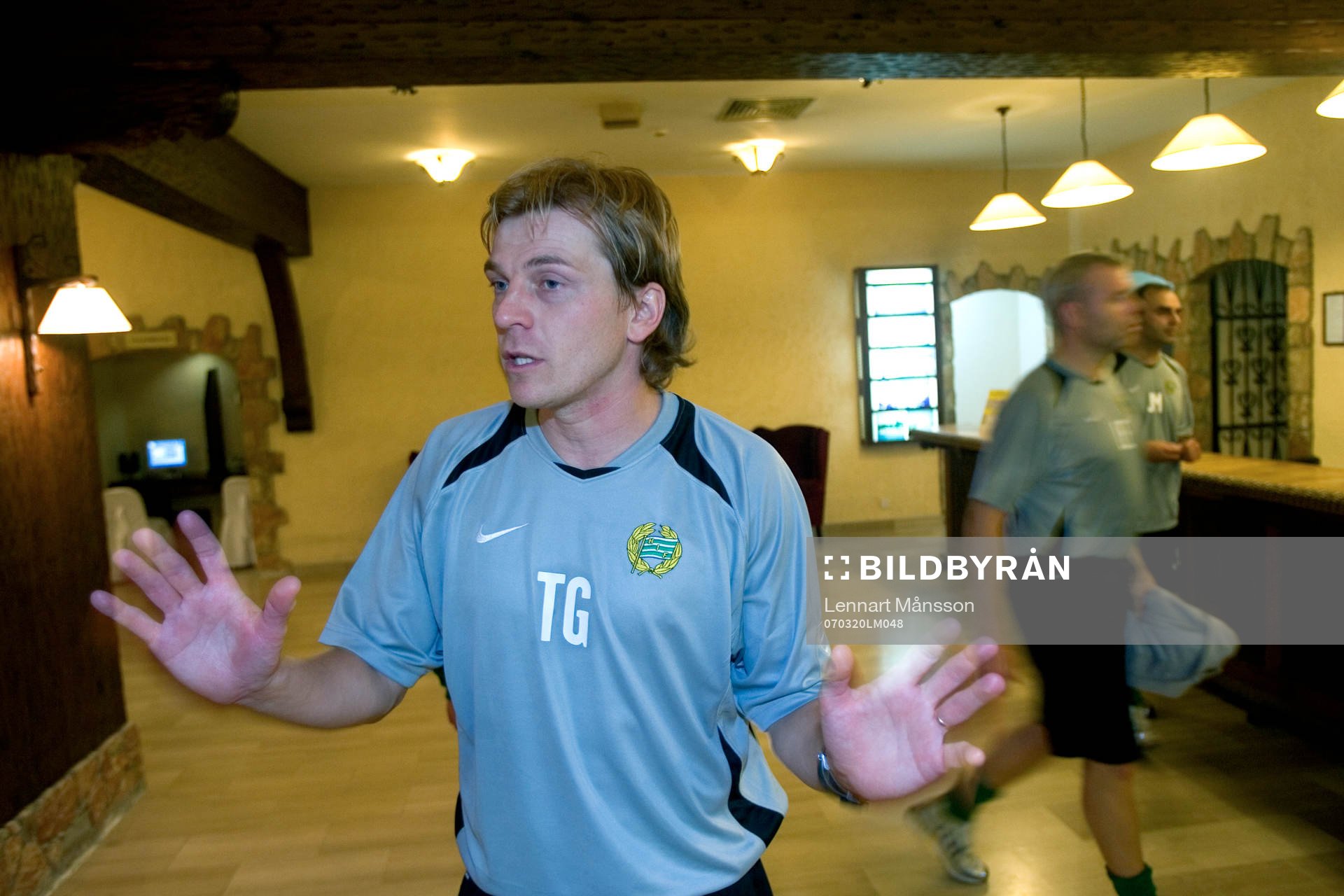 Tony Gustavsson, tränare, och målvaktstränaren Lasse