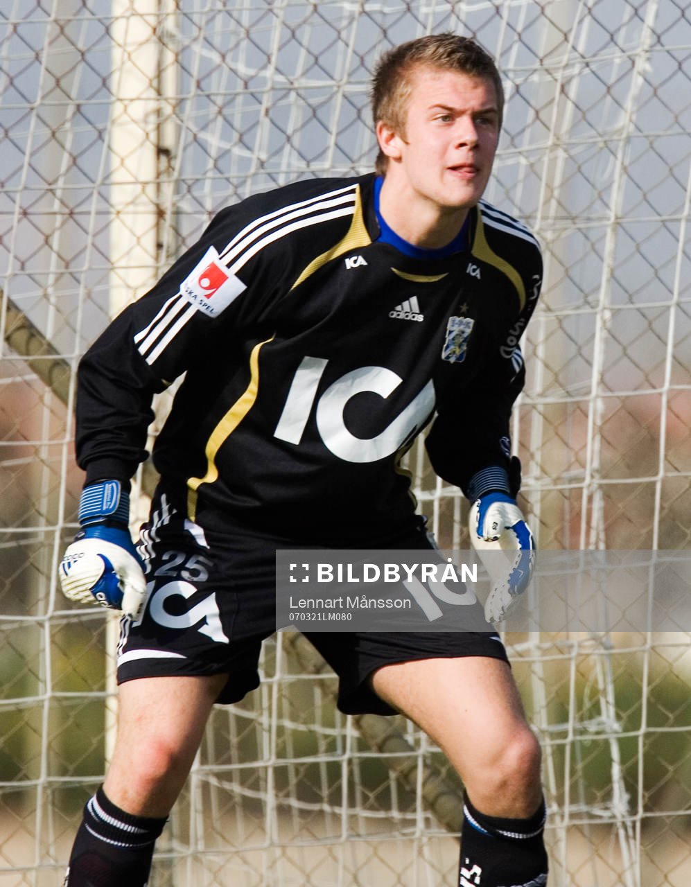 Erik Dahlin, målvakt