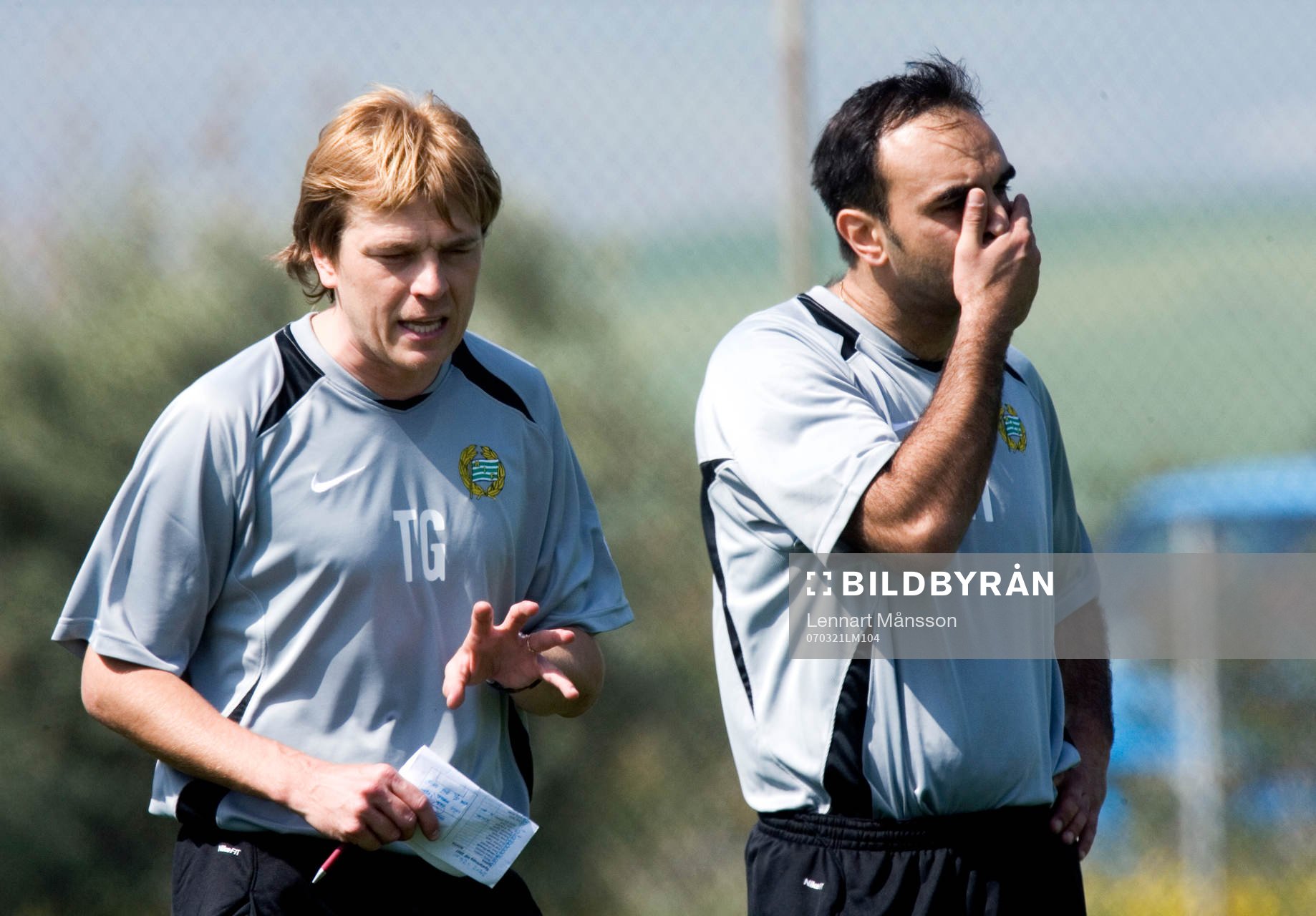 Tony Gustavsson, tränare och Jan Mian, fystränare