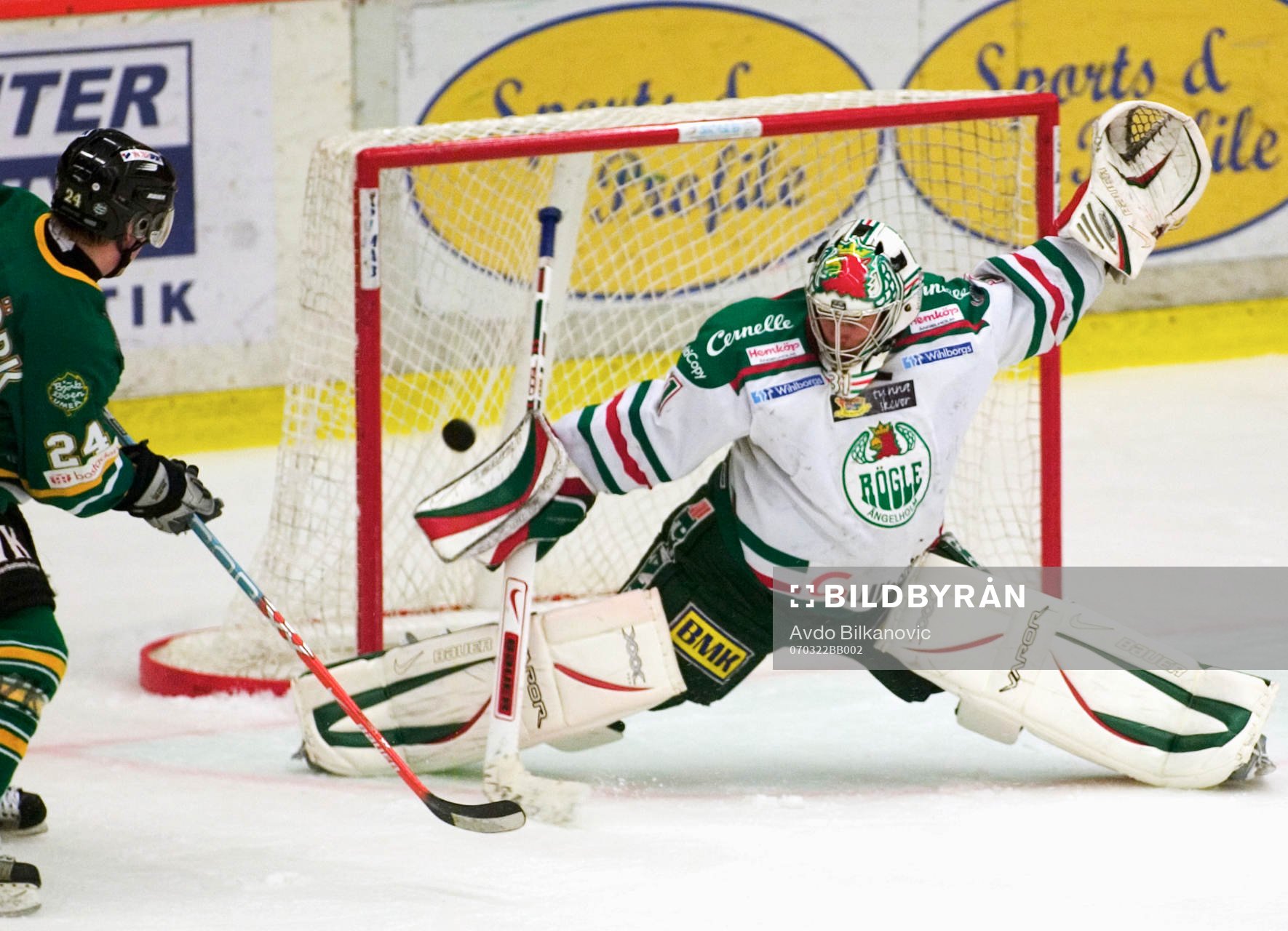 Andreas Andersson, Rögle (målvakt) och Jon Palmebjörk,