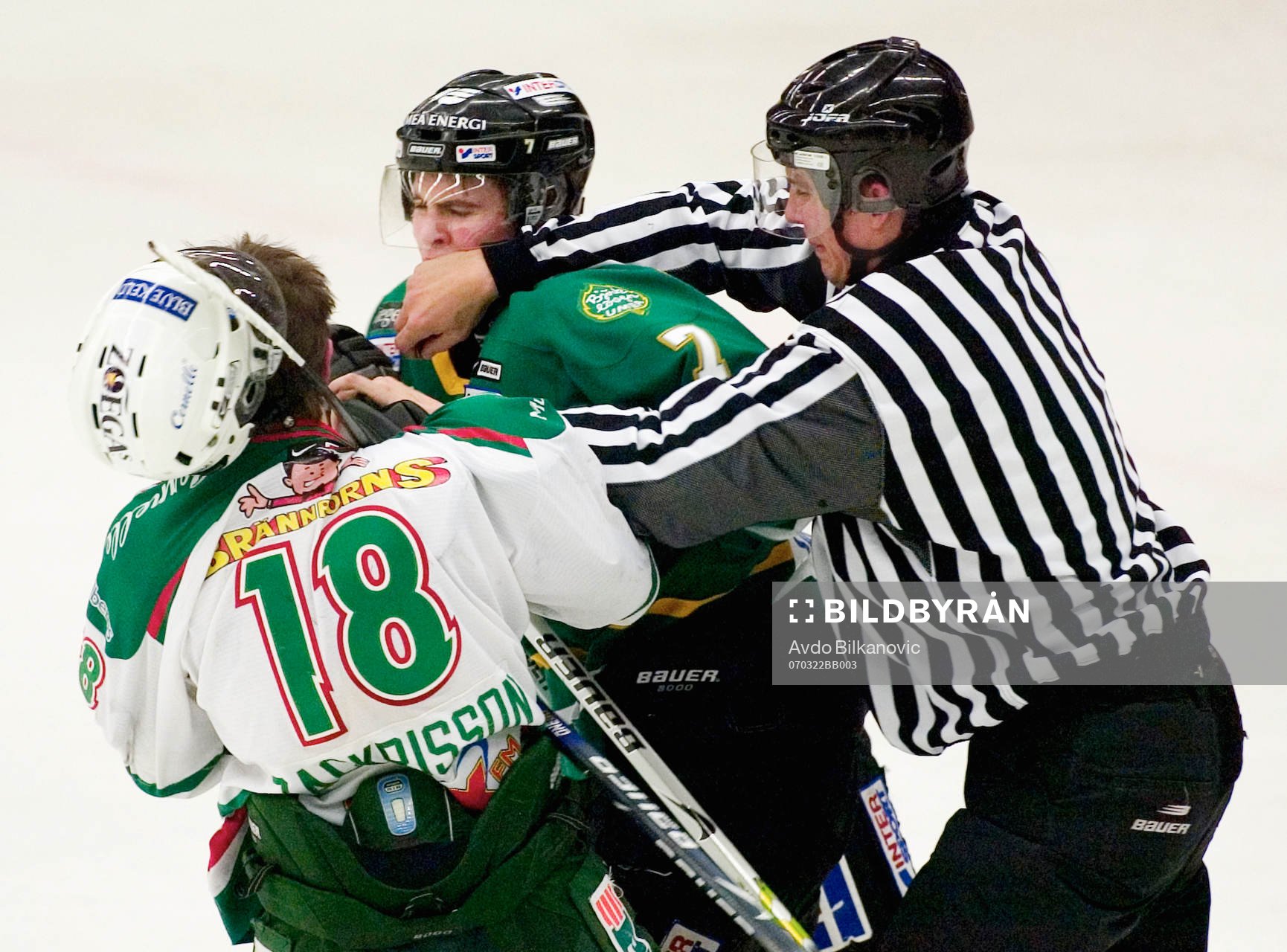 Patrik Zackrisson, Rögle och Alexander Hellström,