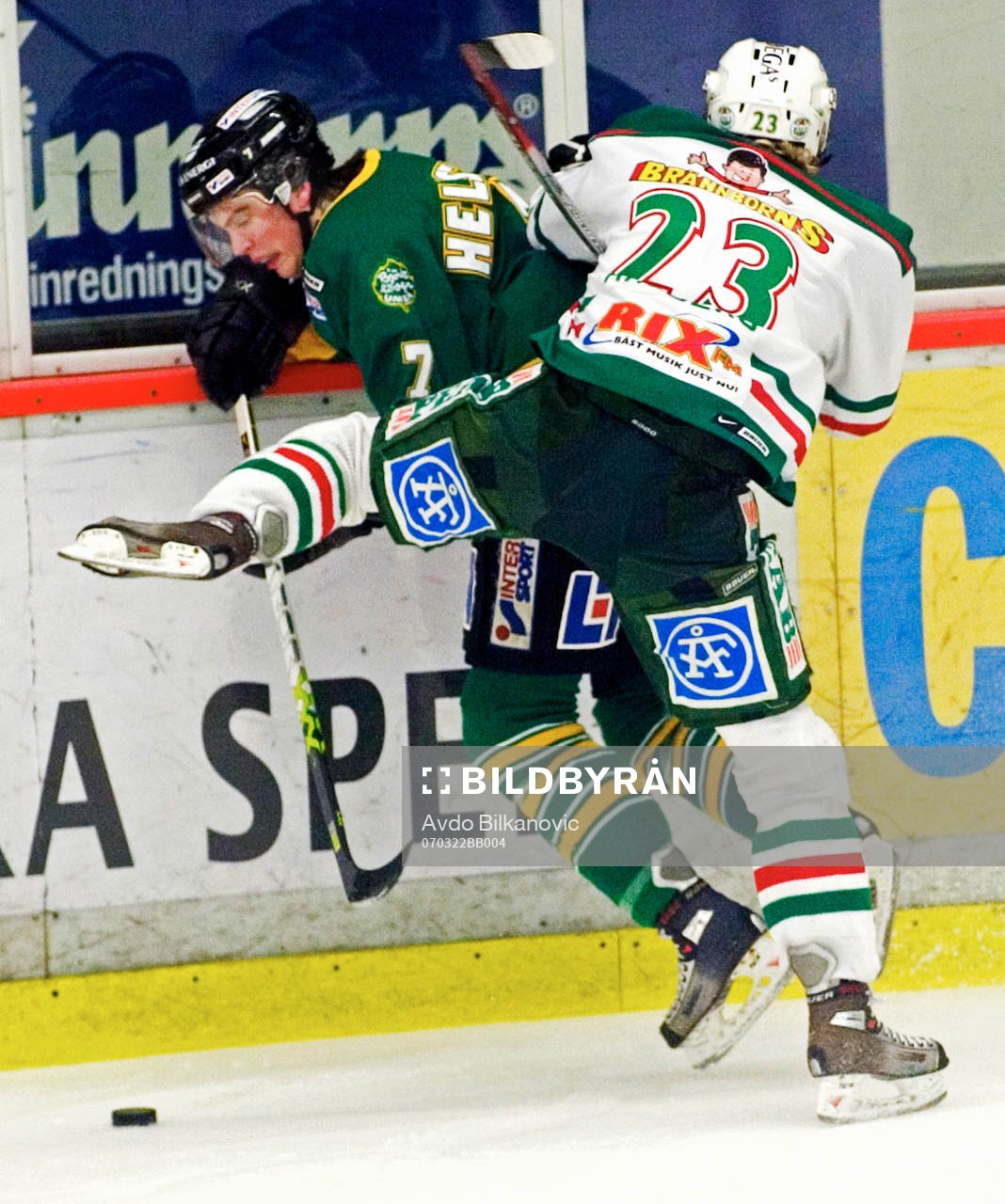 Daniel Åhsberg, Rögle och Alexander Hellström,