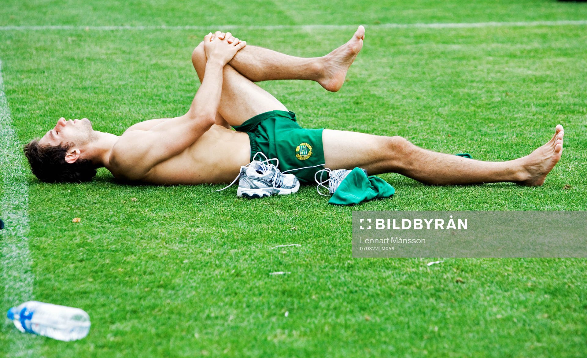 Sebastian Eguen, Hammarby, stretchar ner