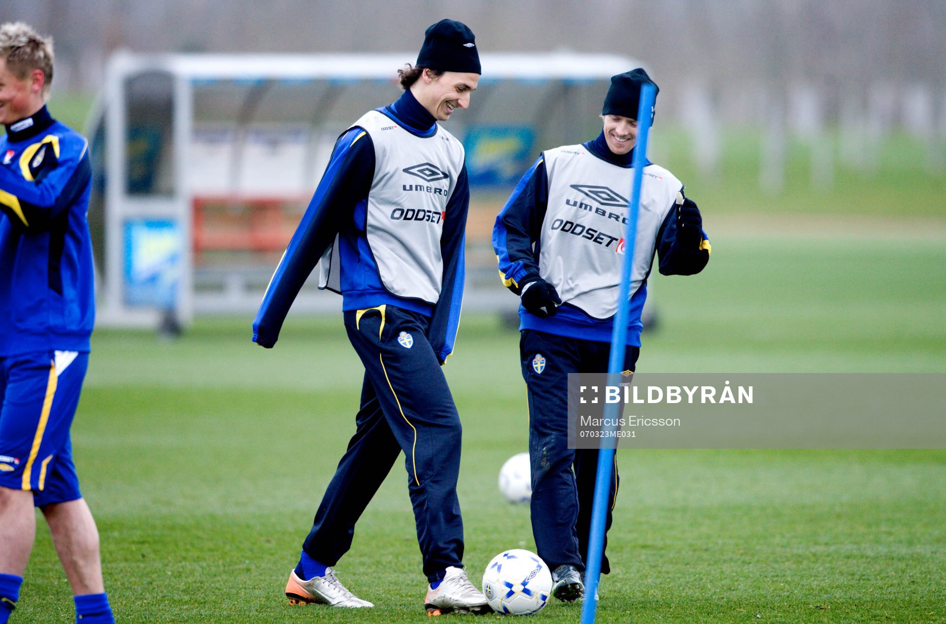 Zlatan Ibrahimovic och Christian Wilhelmsson lattjar med